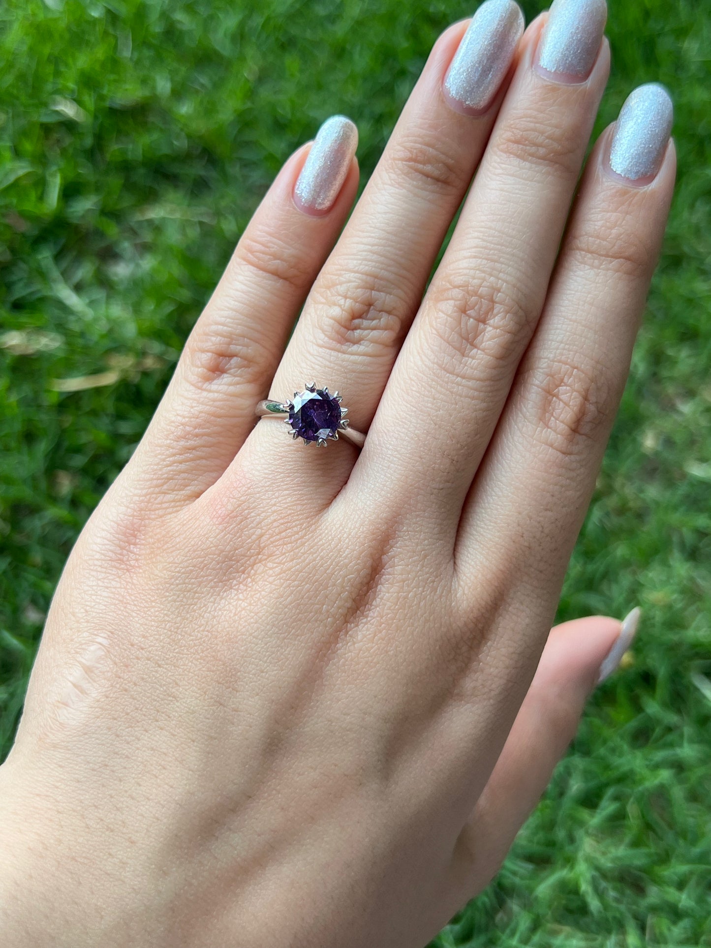 PURPLE SPARKLE DREAMY RING