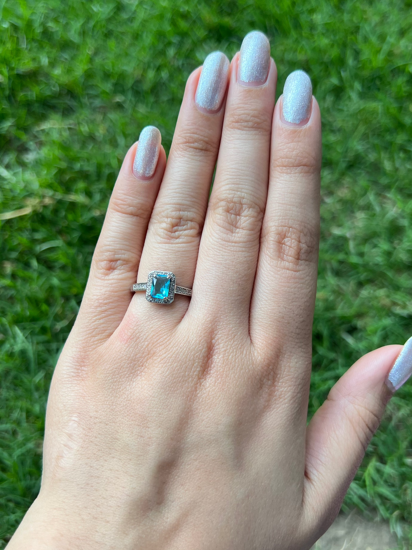 Blue Mirage Ring