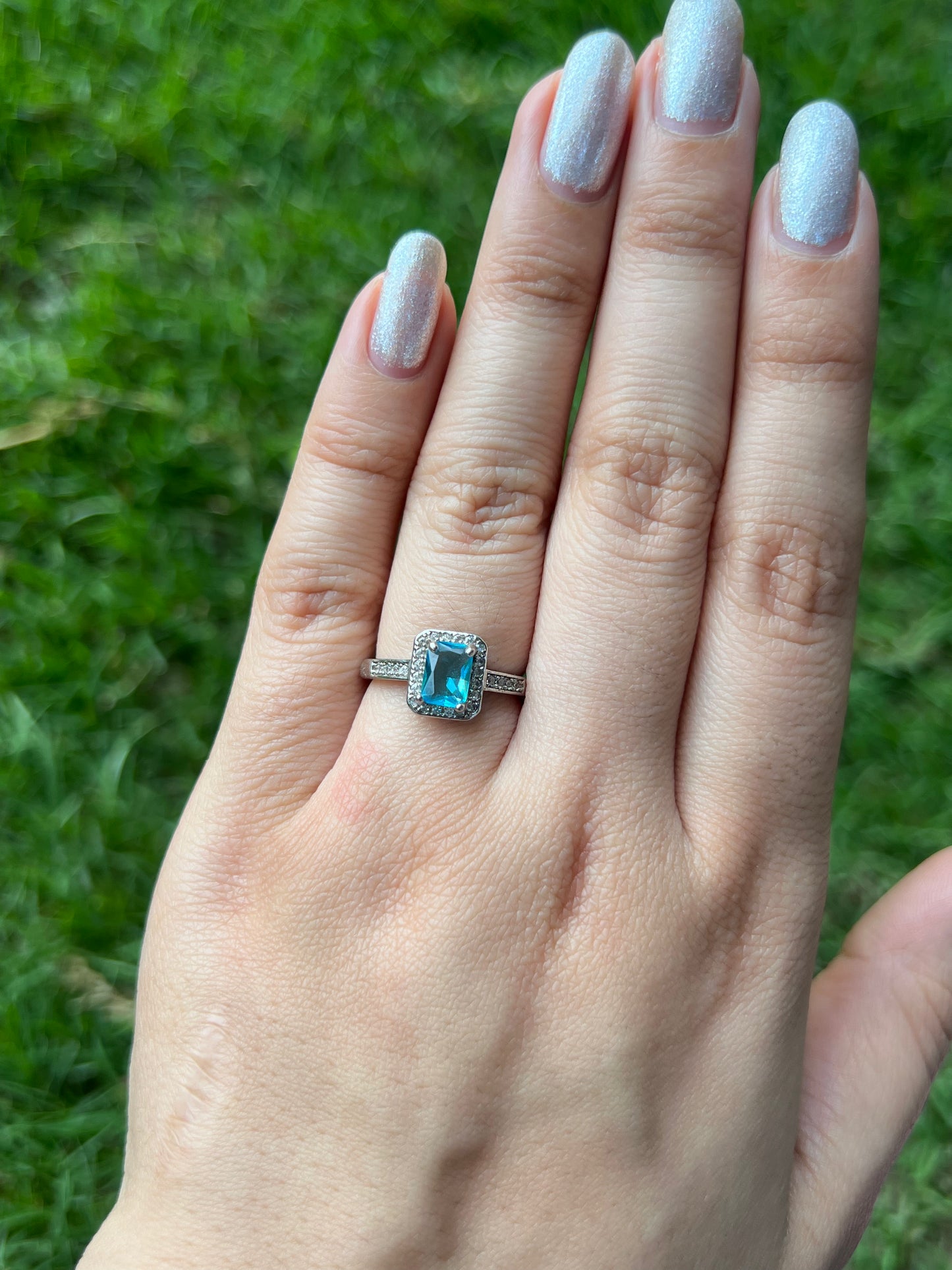Blue Mirage Ring