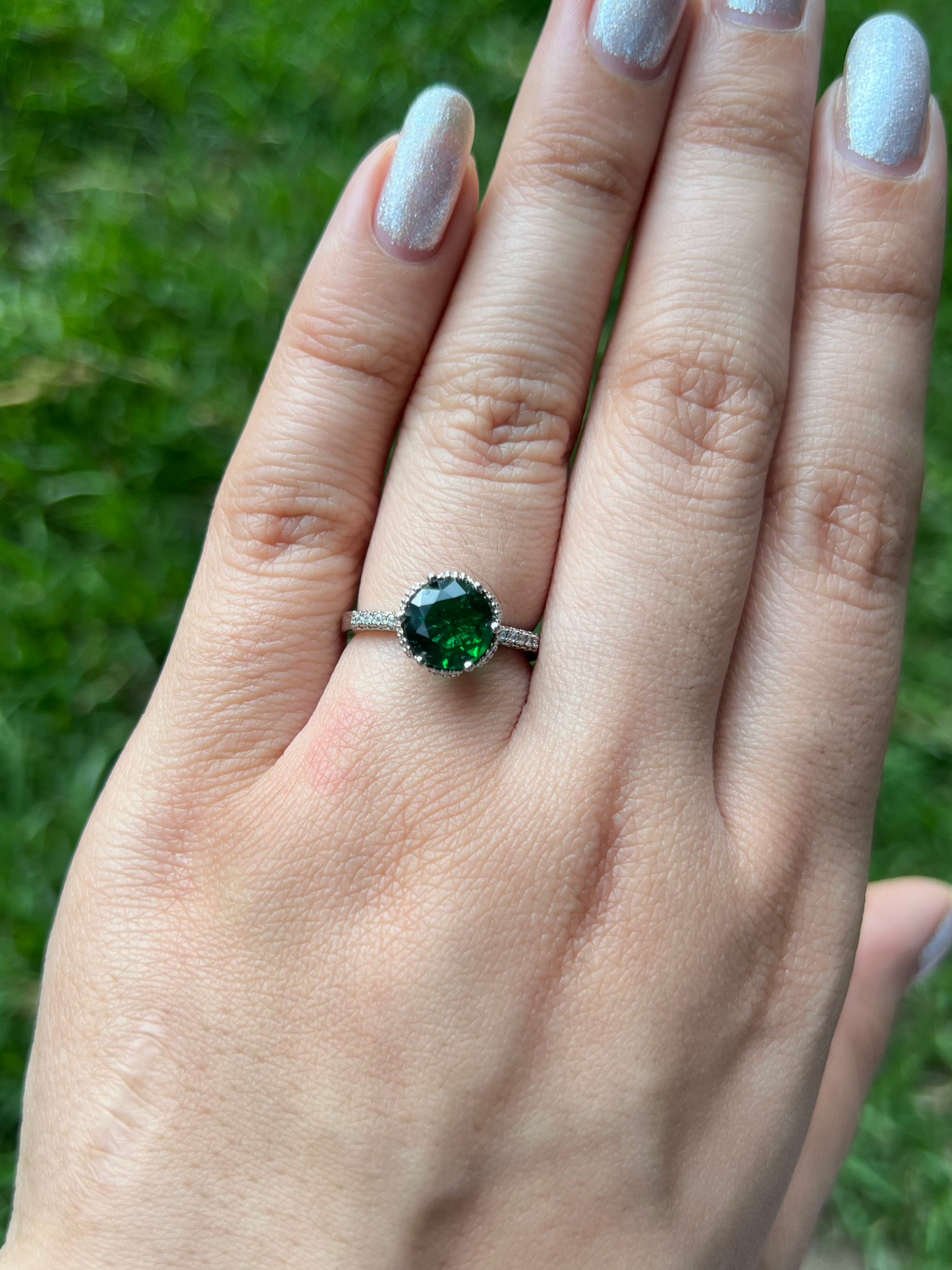 Green Glimmer Ring