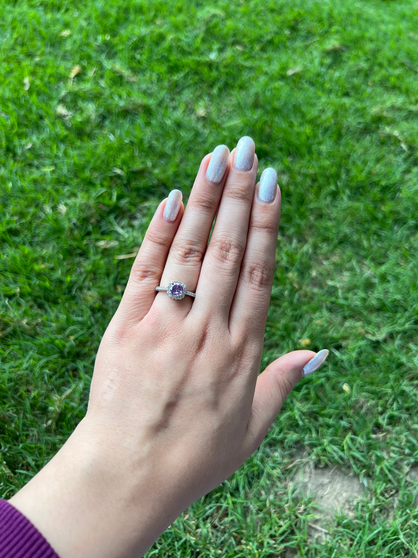 Purple Sunbeam Magic Ring