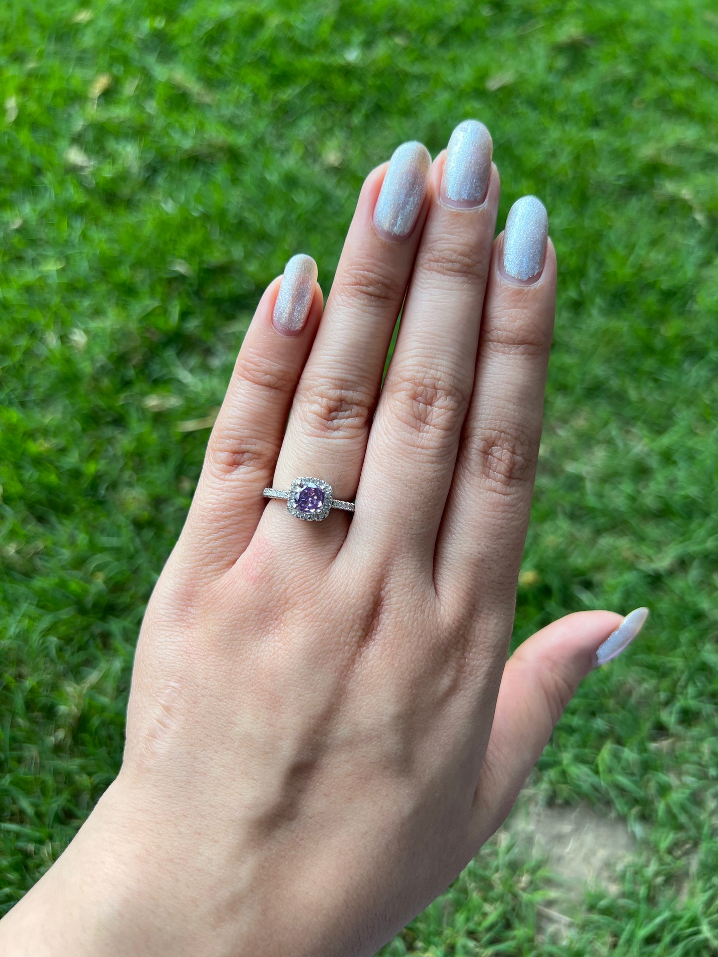 Purple Sunbeam Magic Ring