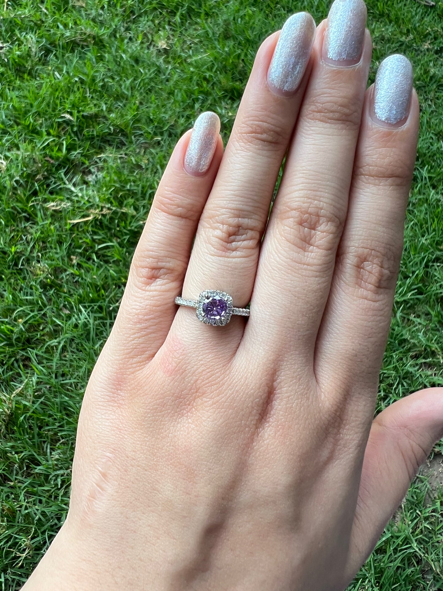 Purple Sunbeam Magic Ring