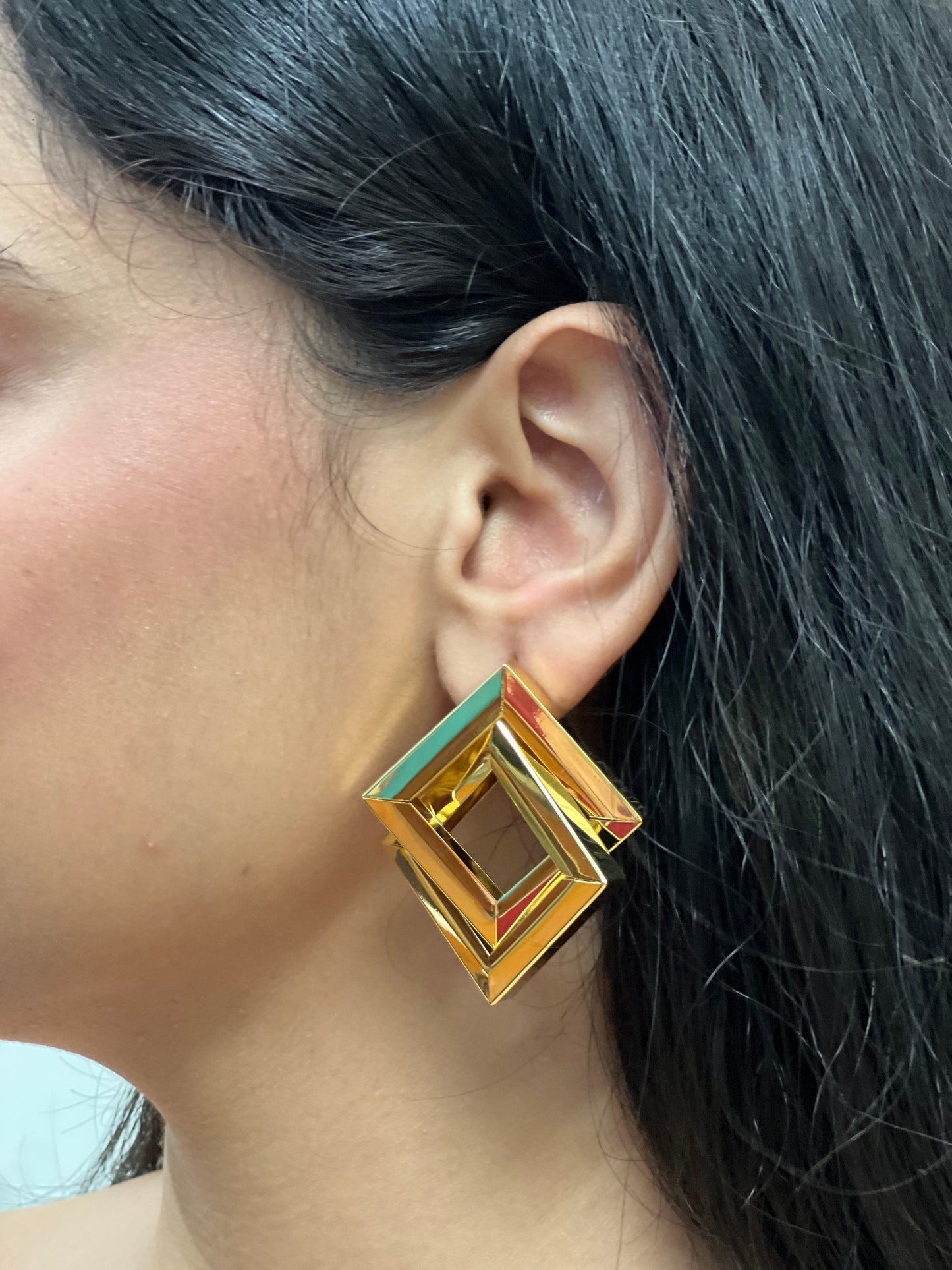 Bold Squared Hoops