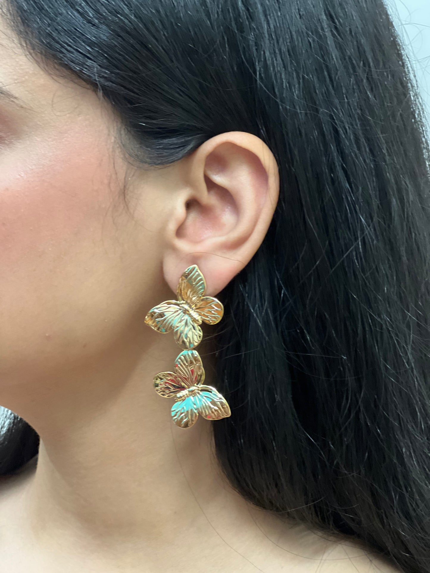 Butterfly Gleam Drop Earrings
