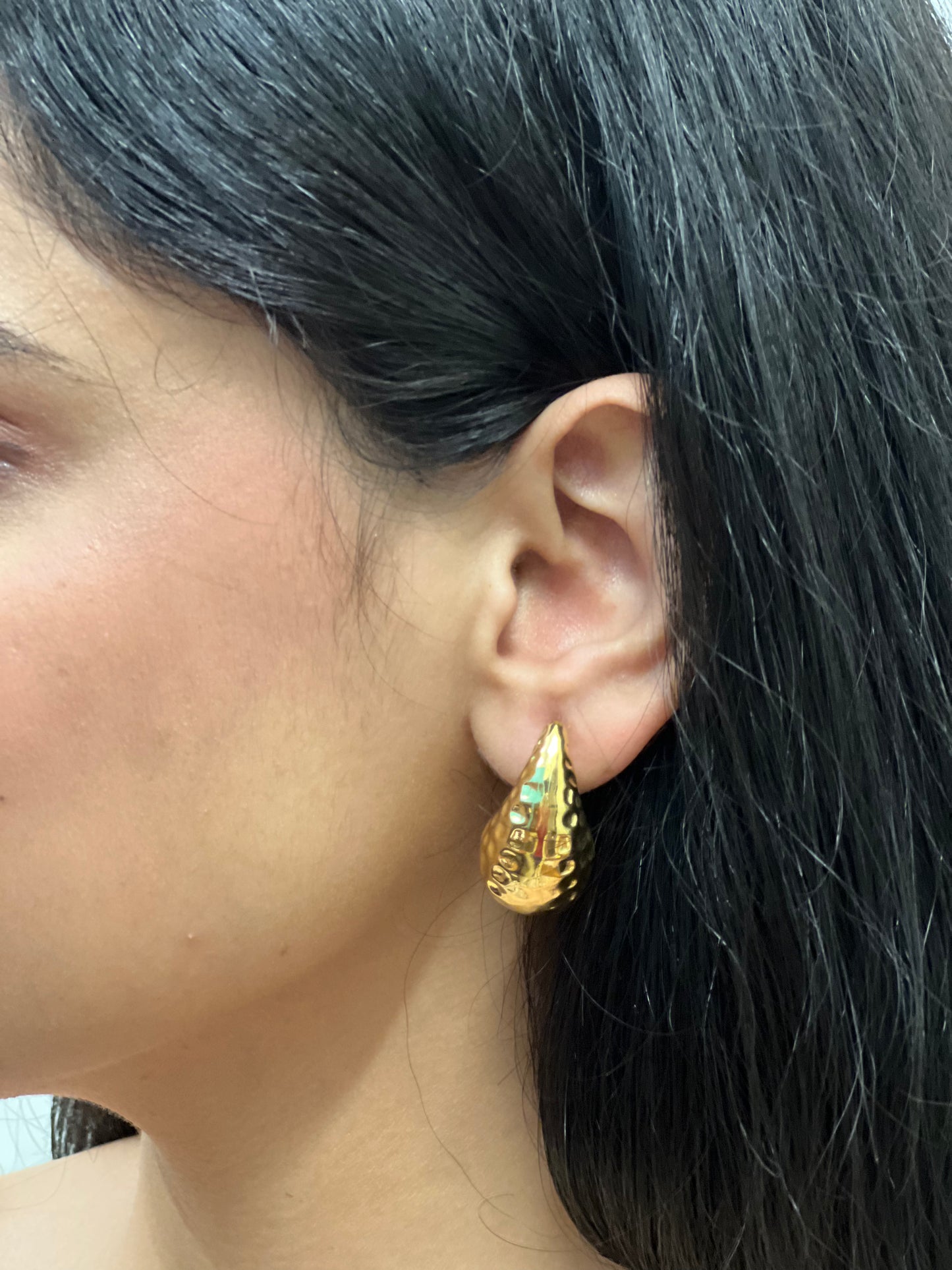 Speckled Teardrop Earrings