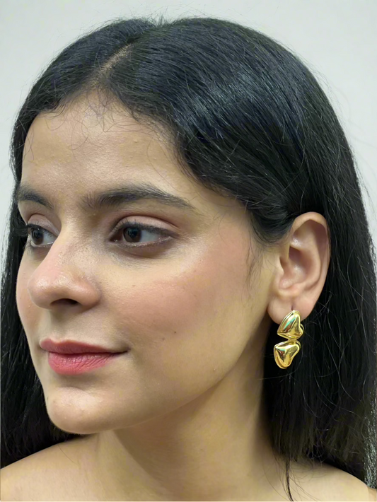 Double Love Drop Earrings
