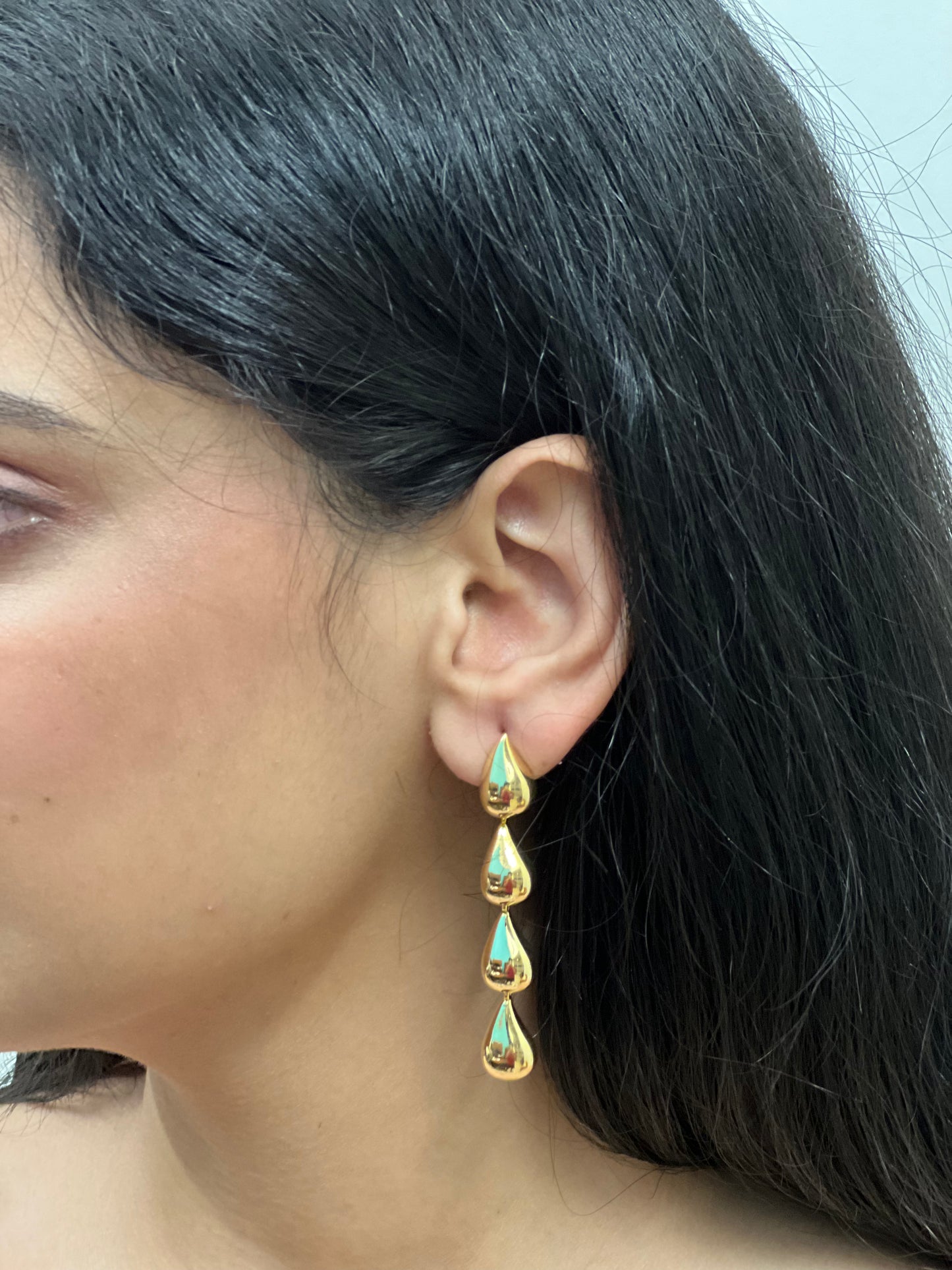 Ethereal Gold Drop Earrings