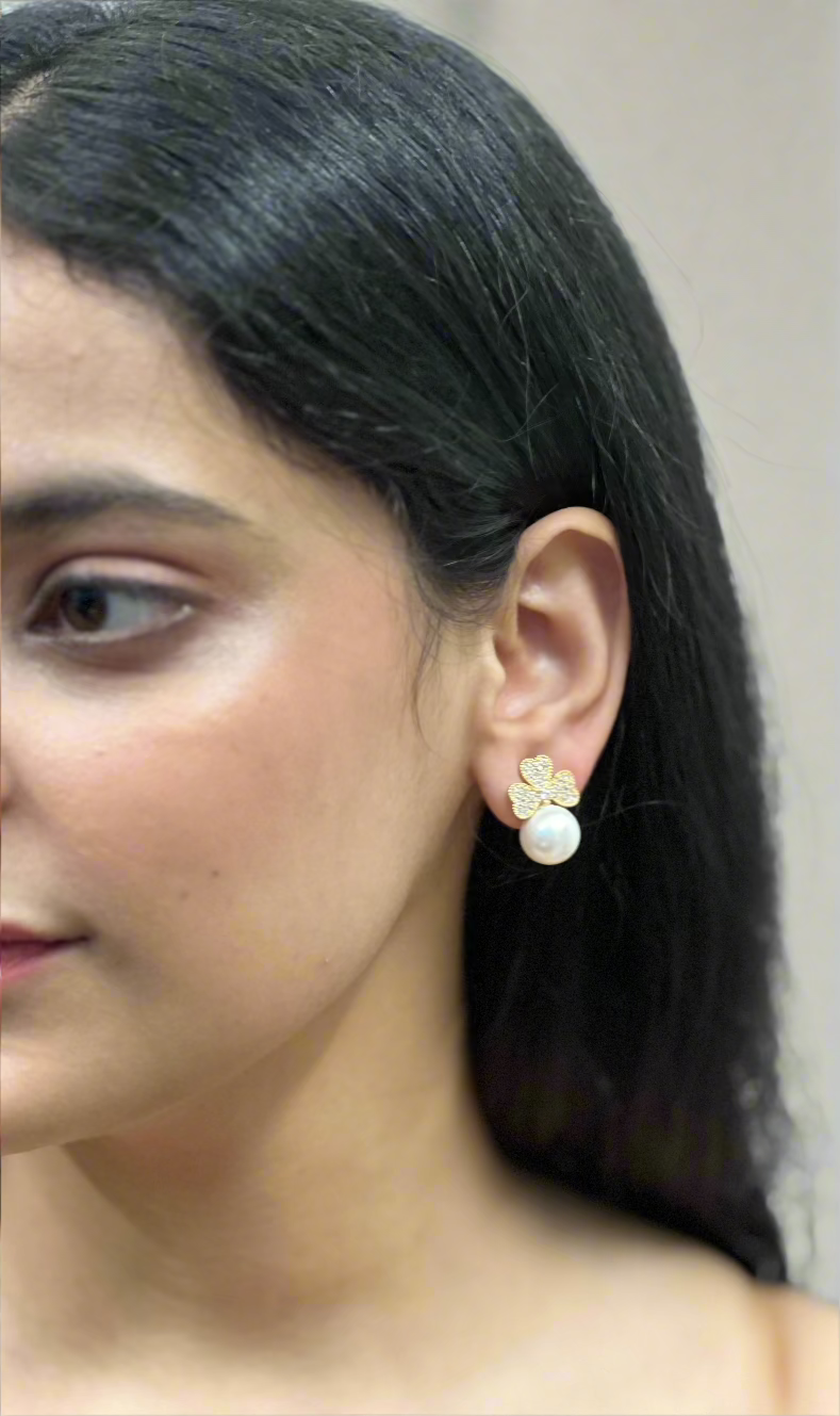 Floral Pearl Symphony Earrings