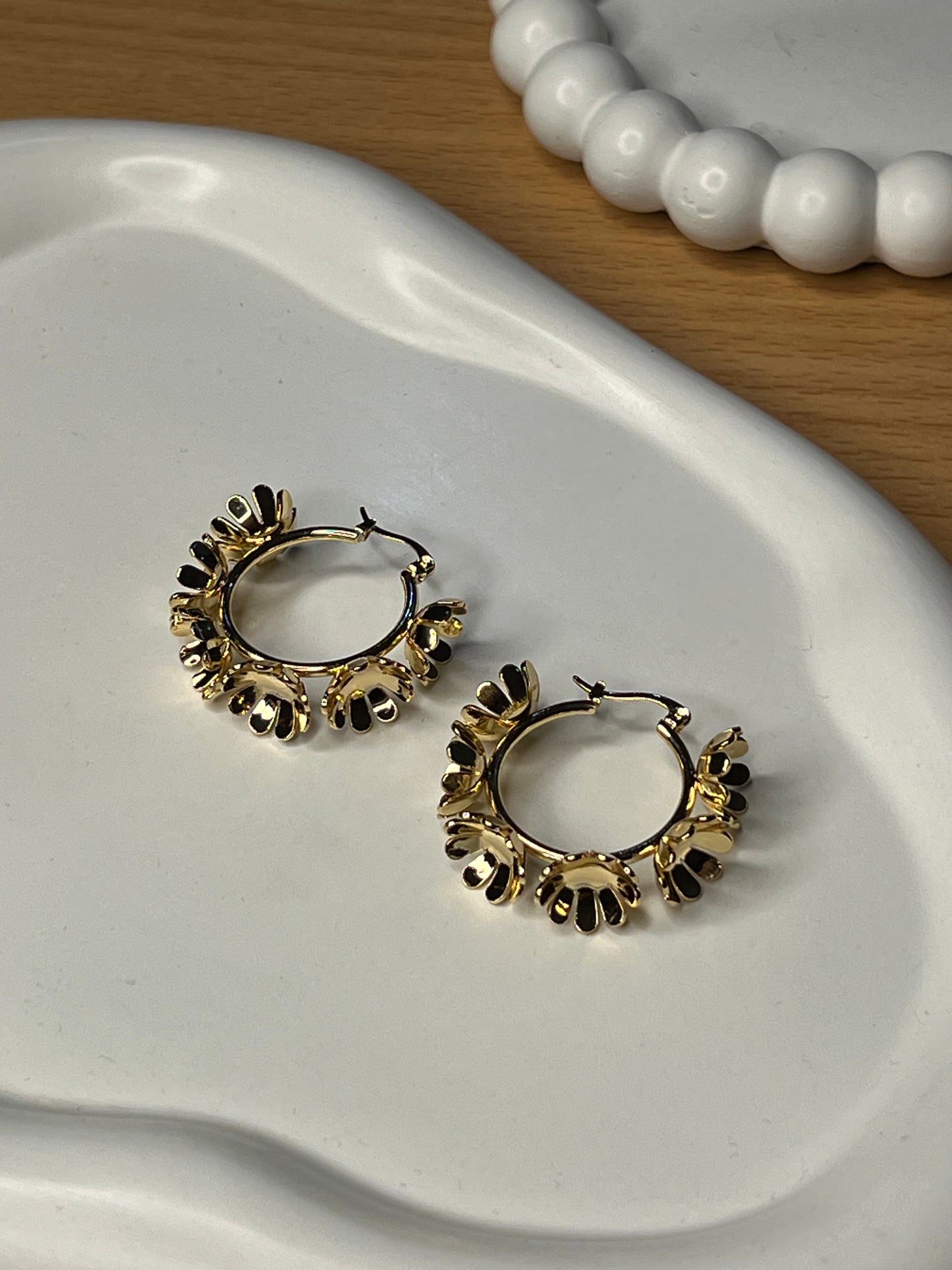 Radiant Flower Hoops