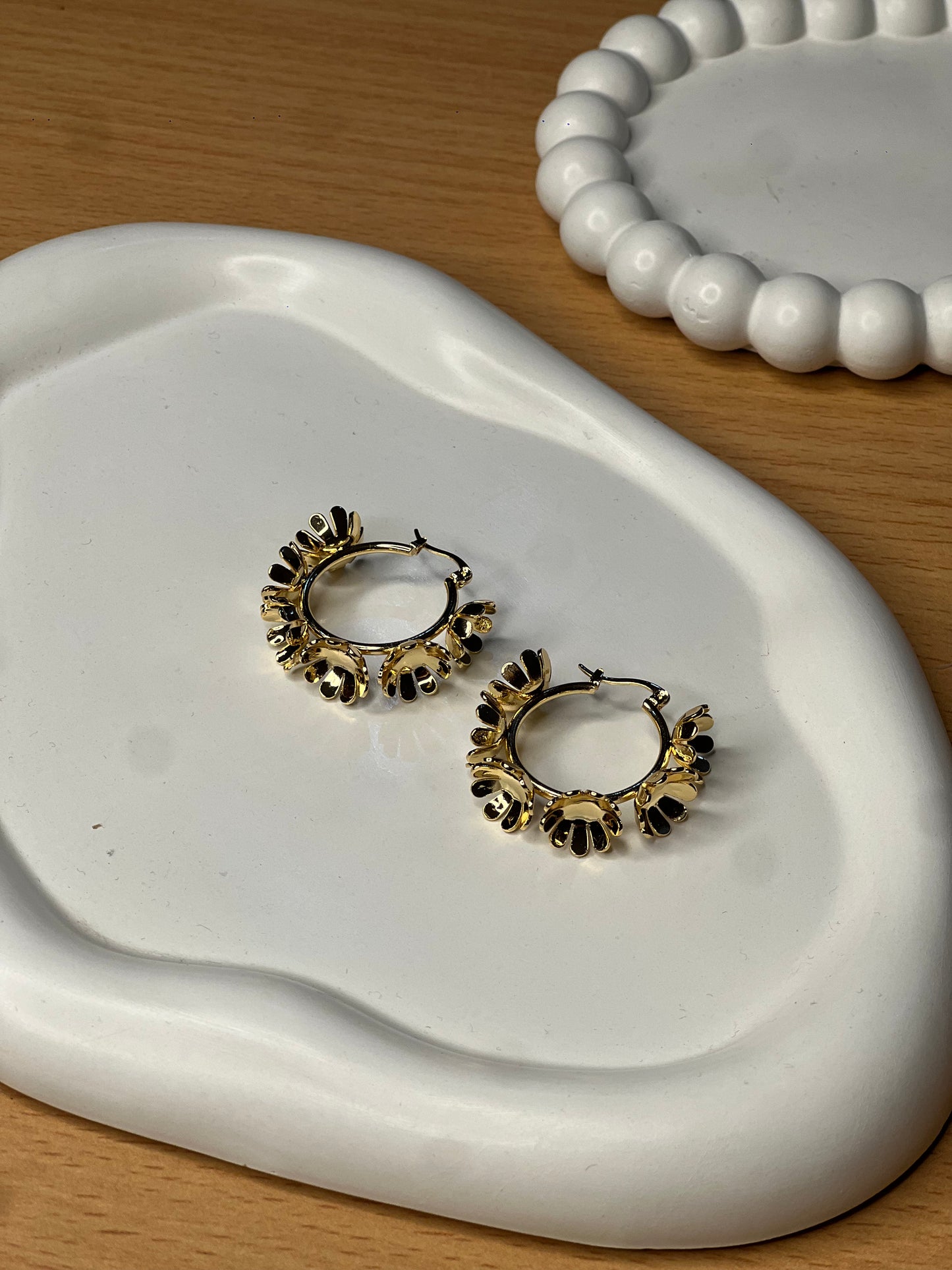 Radiant Flower Hoops