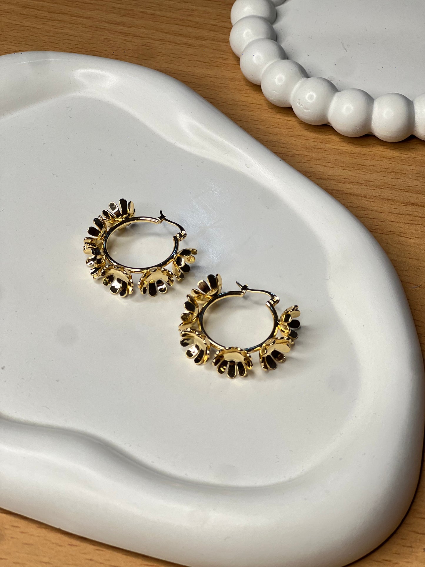 Radiant Flower Hoops