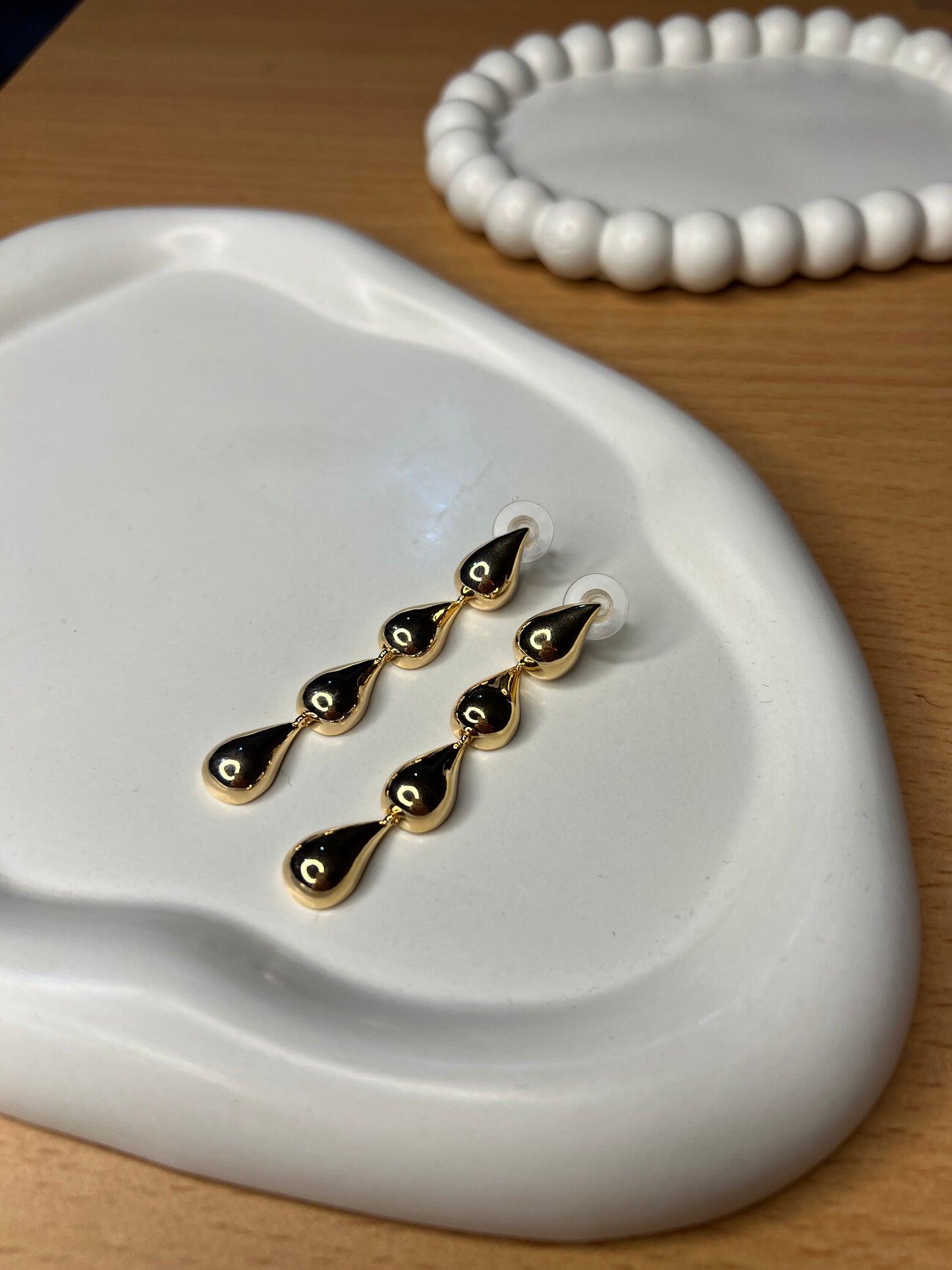 Ethereal Gold Drop Earrings