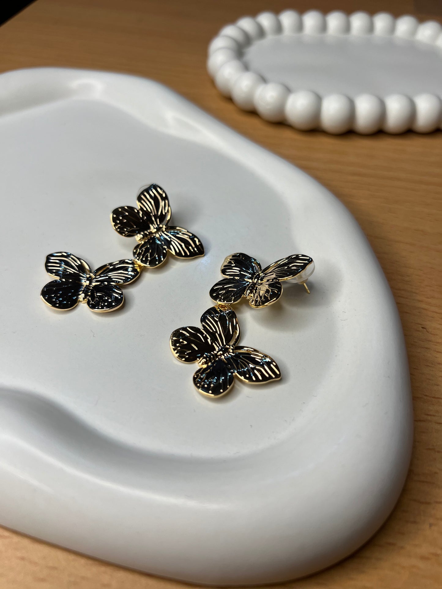 Butterfly Gleam Drop Earrings