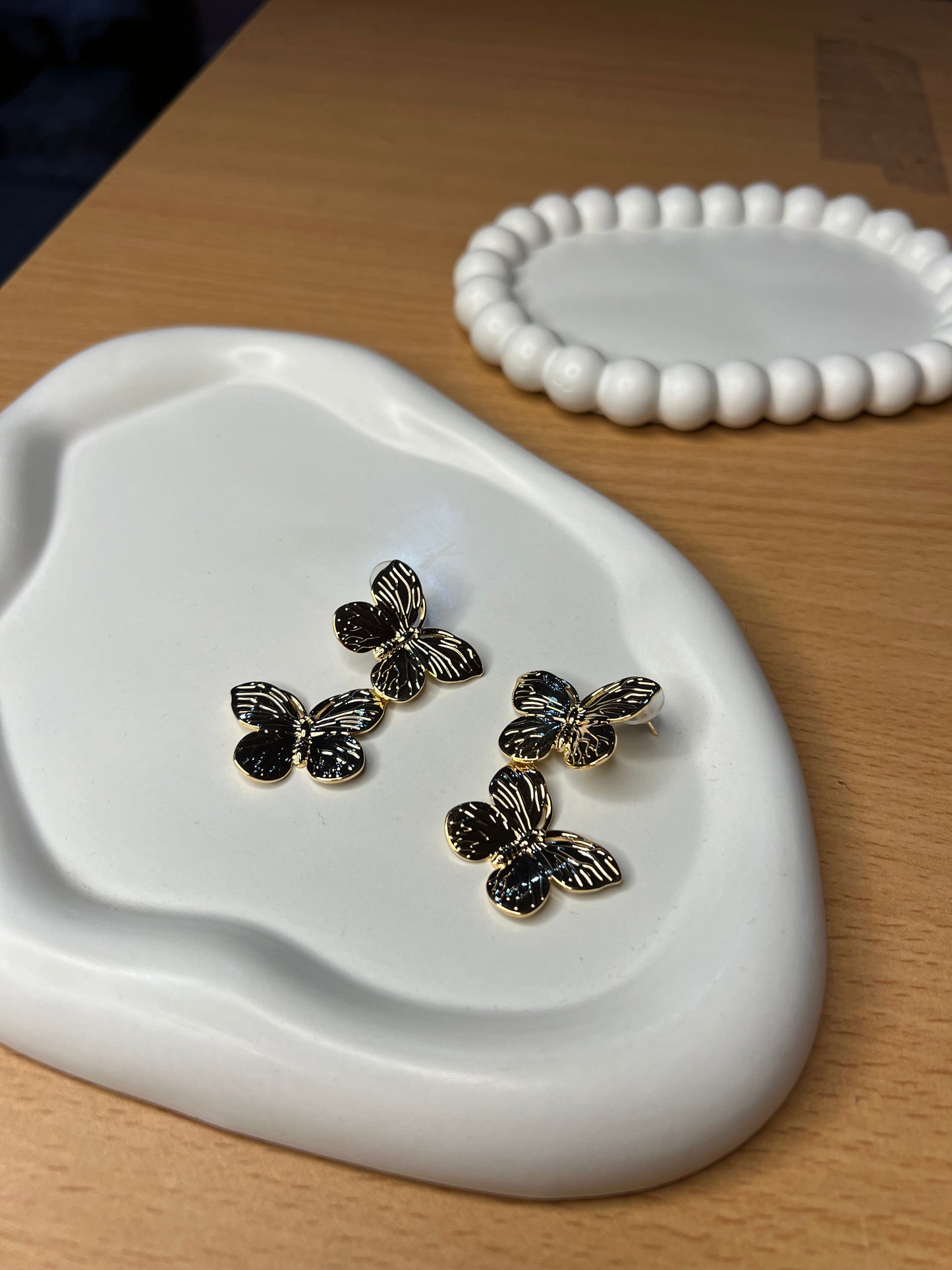 Butterfly Gleam Drop Earrings