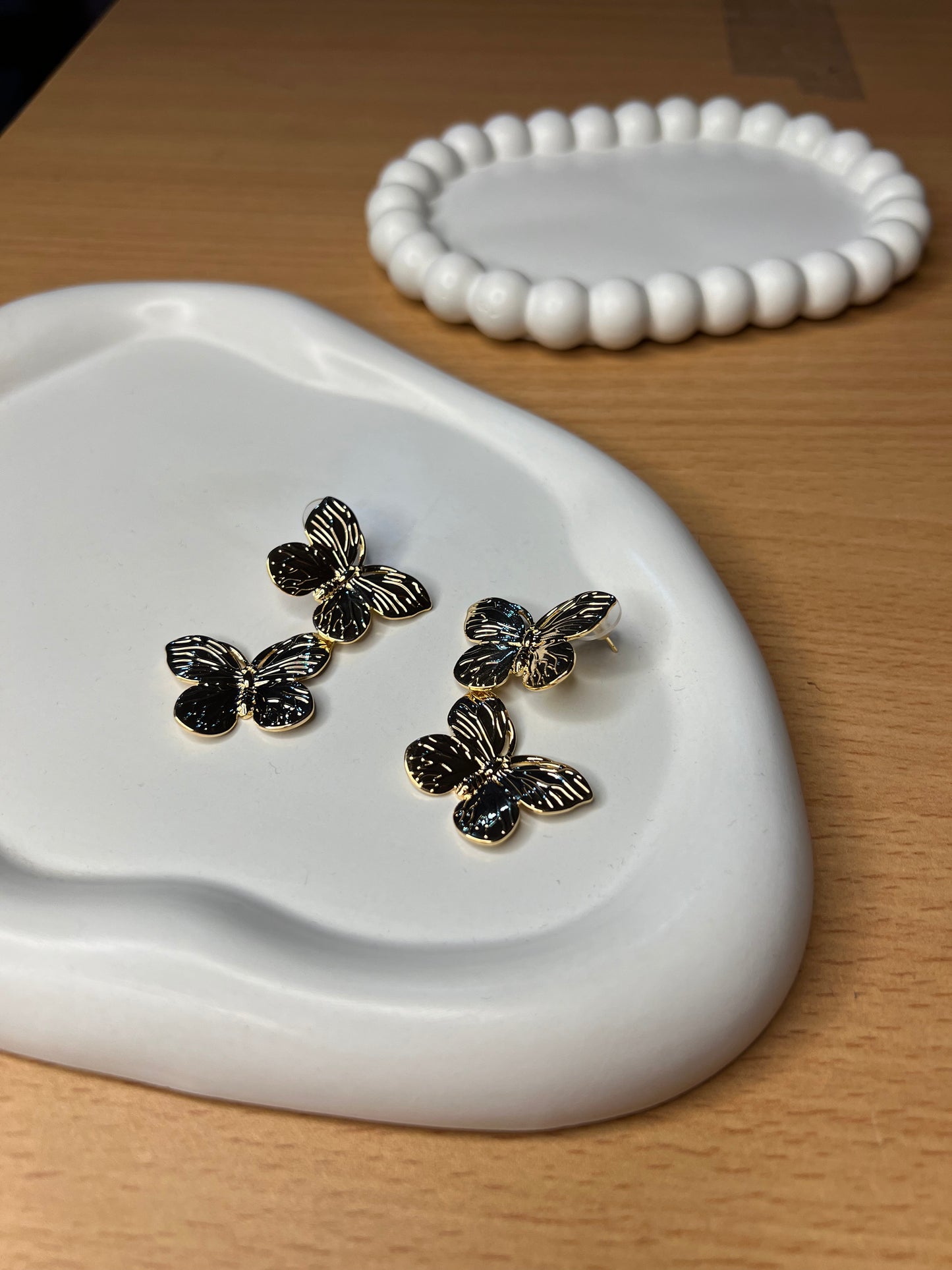 Butterfly Gleam Drop Earrings