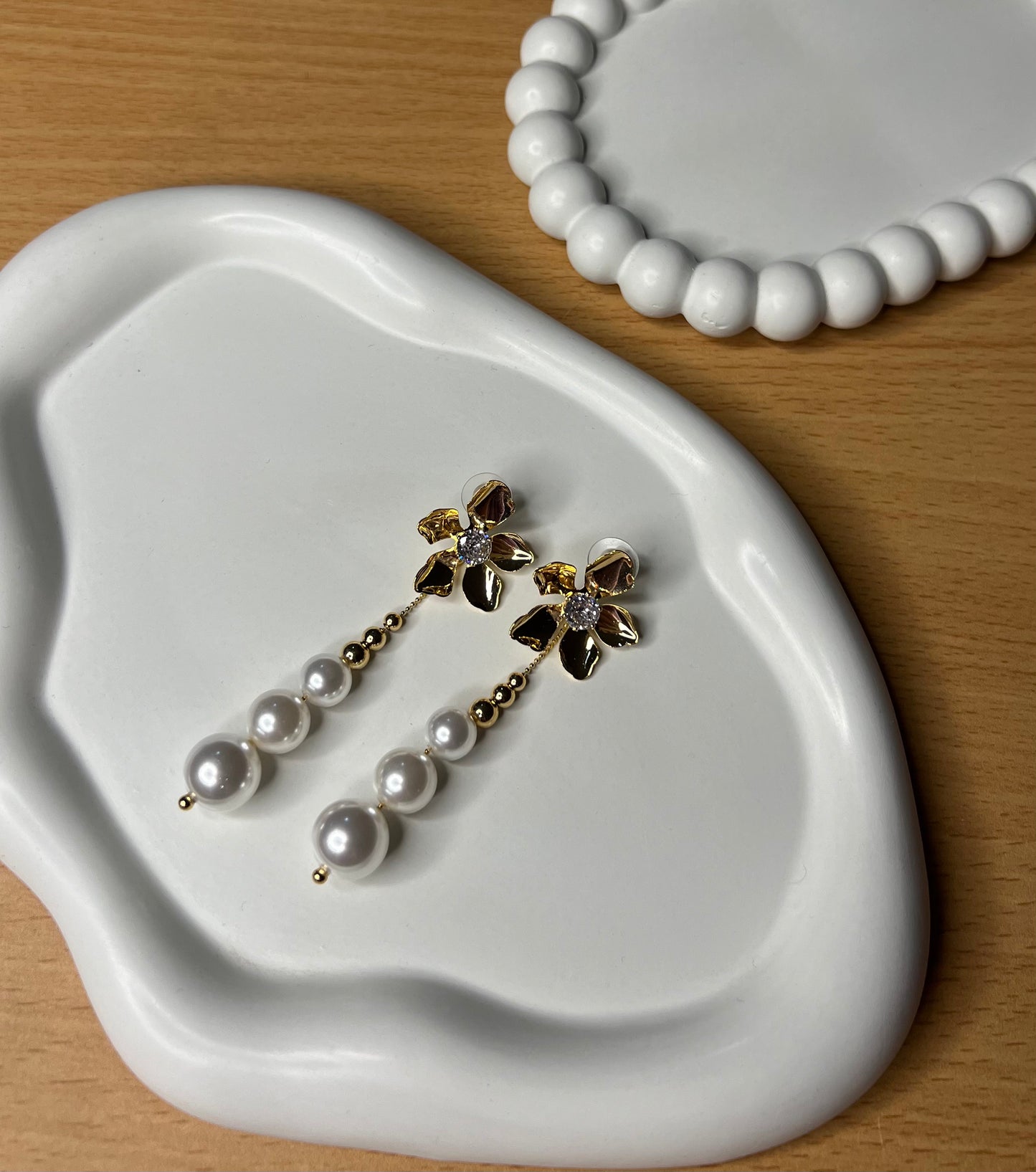 Blossom Pearl Drop Earrings
