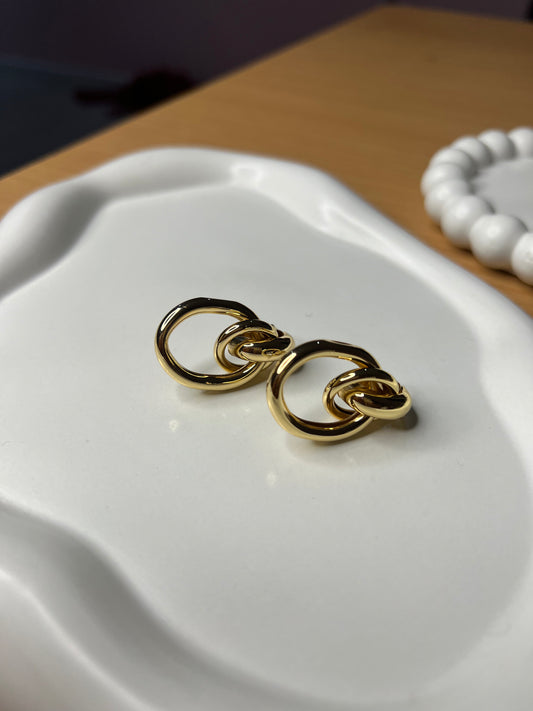 Gold Cascade Earrings