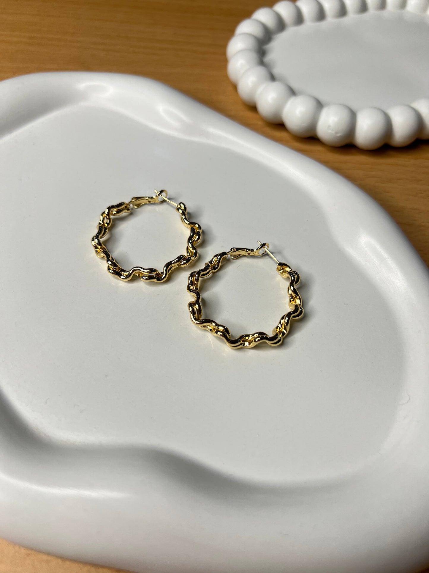 Golden Aura Hoops