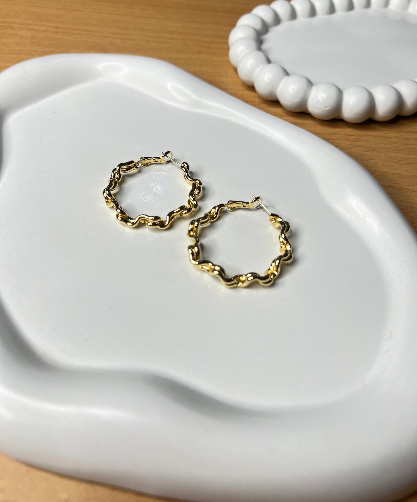 Golden Aura Hoops