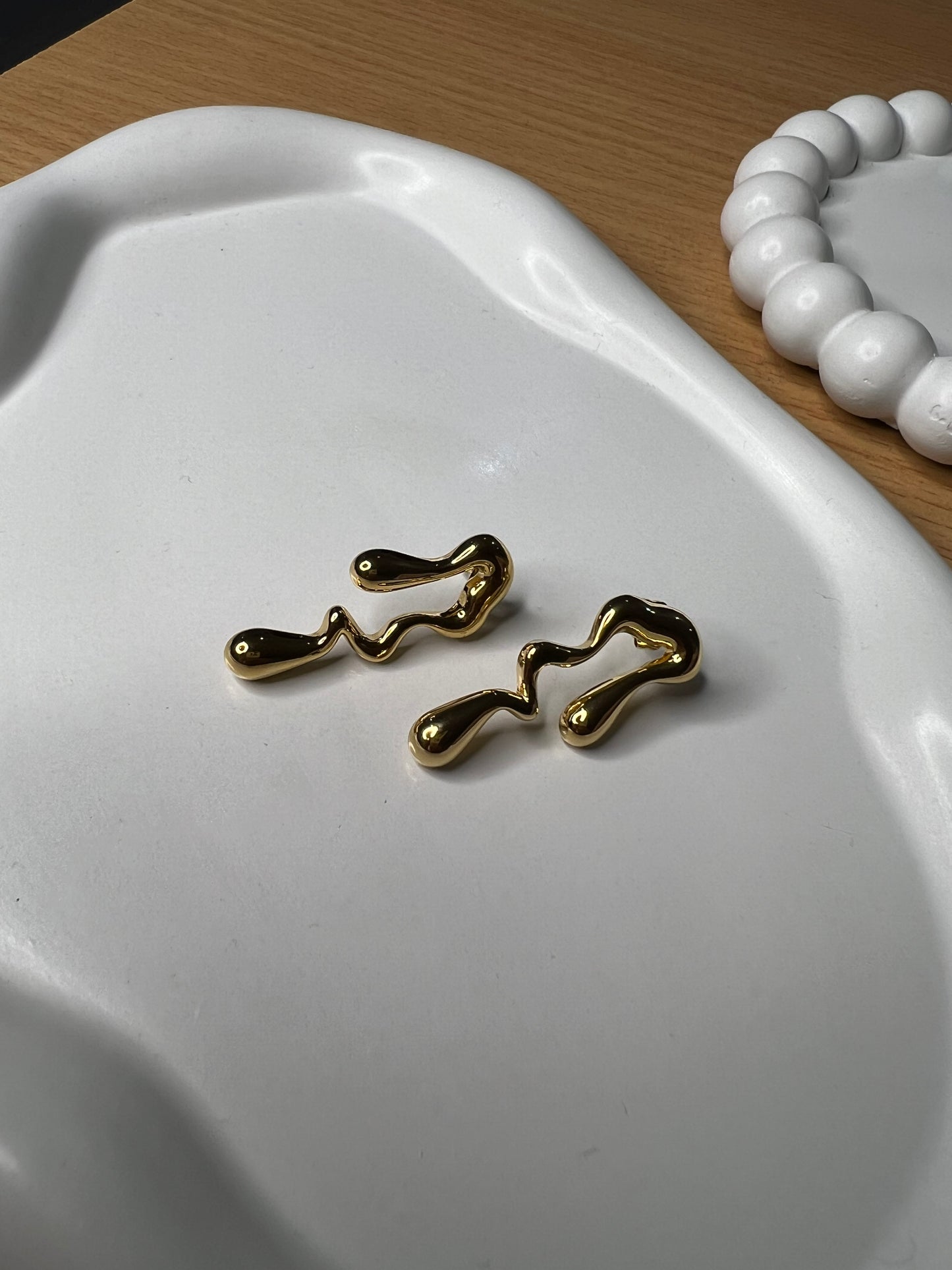 Dainty Gold Drop Earrings