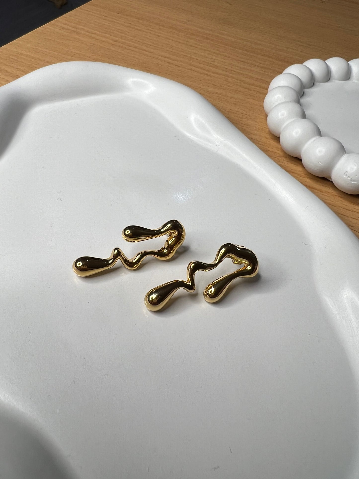 Dainty Gold Drop Earrings