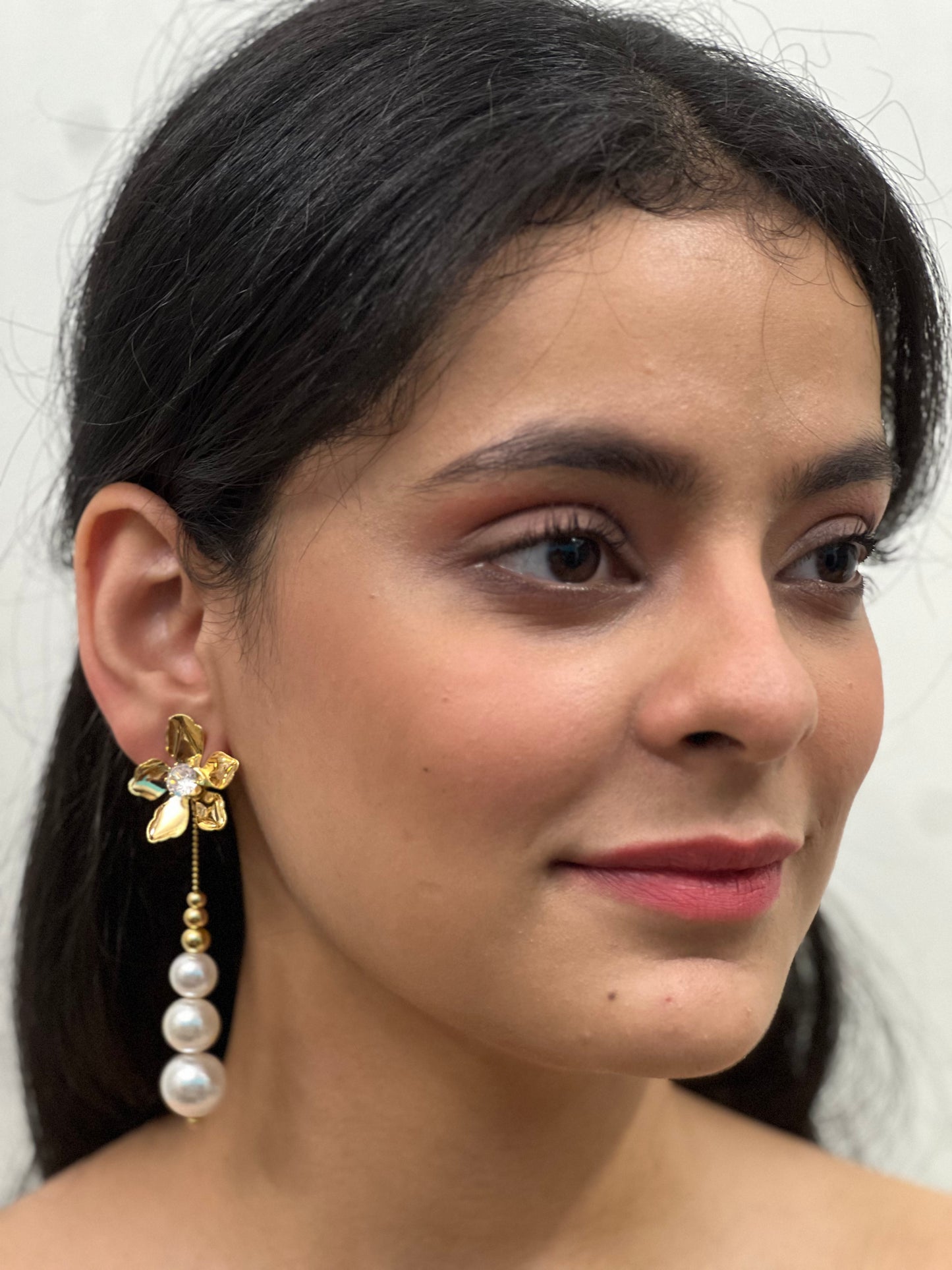Blossom Pearl Drop Earrings