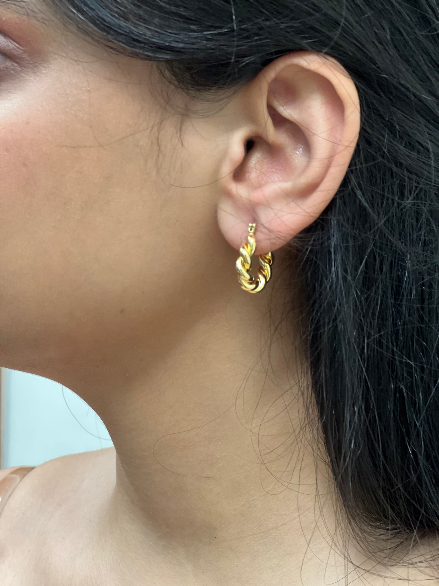 Twisted Glam Hoops