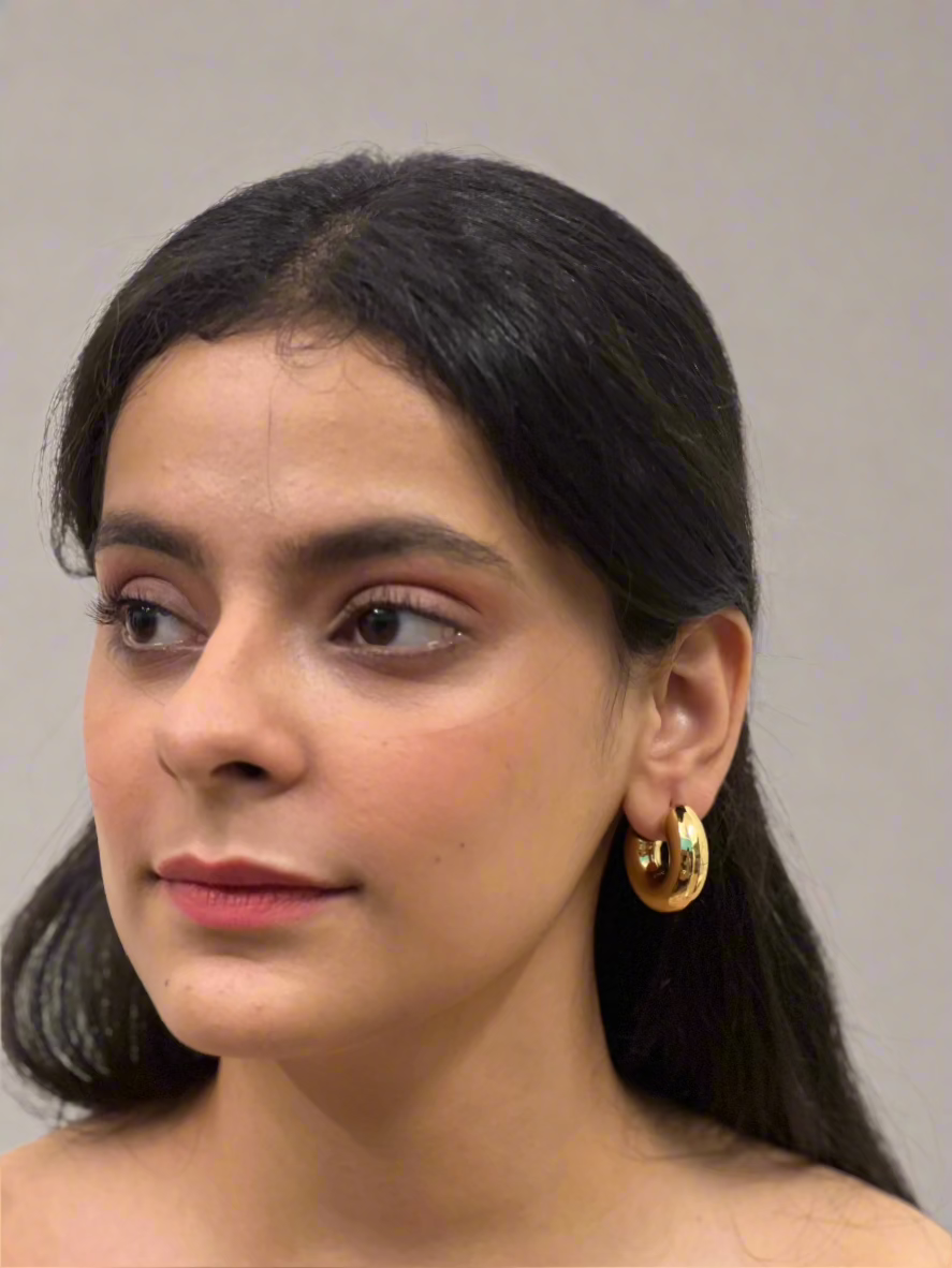 Solid Essential Gold Hoops