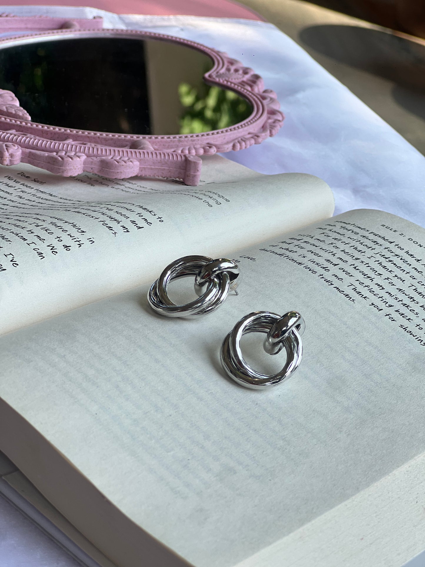 Silver Cascade Earrings