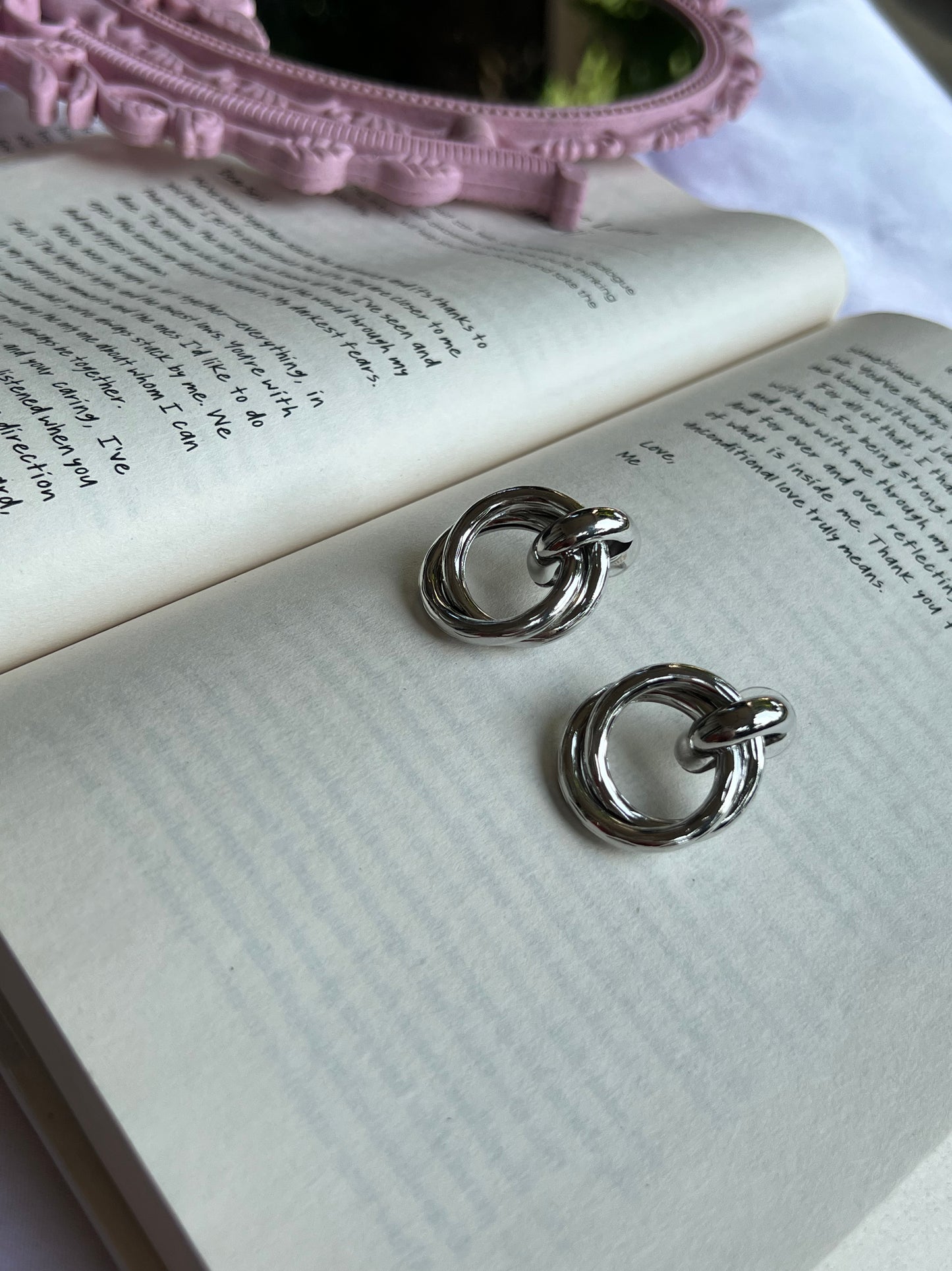 Silver Cascade Earrings