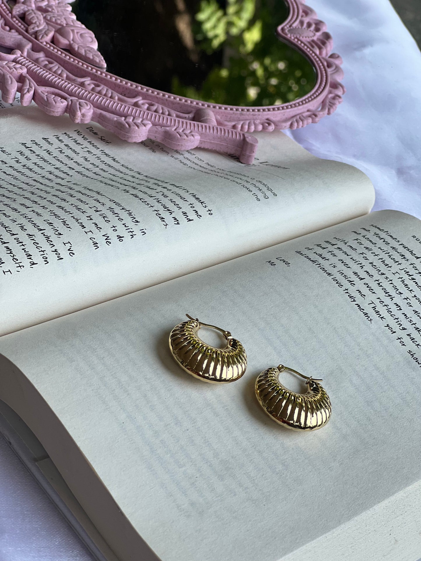 Rustic Curled Hoops