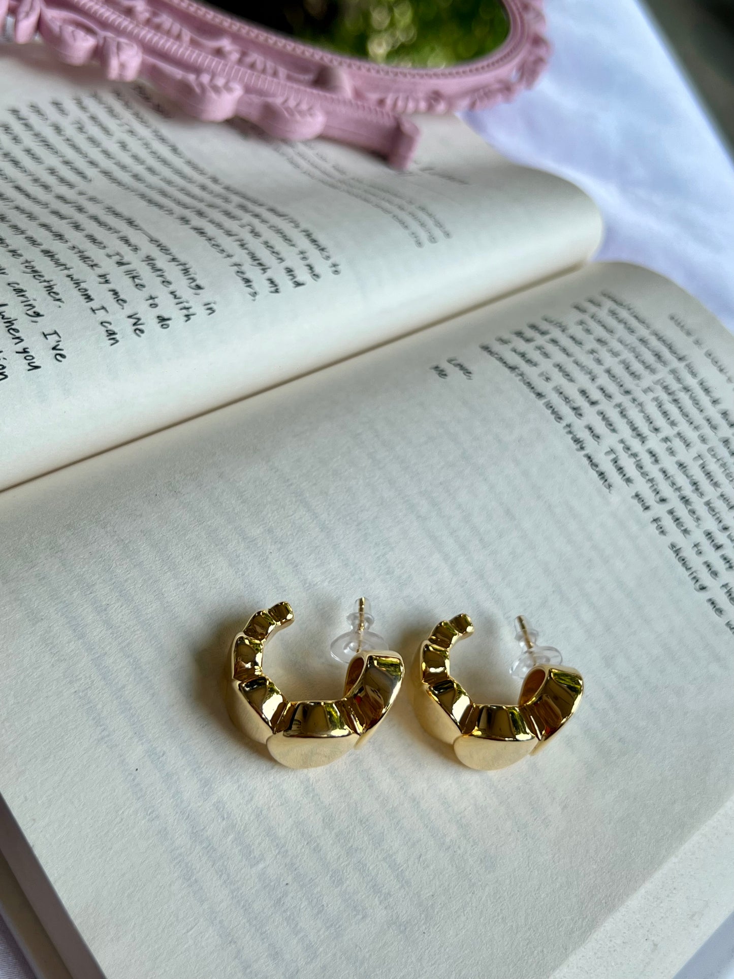 Elsa Charm Hoops