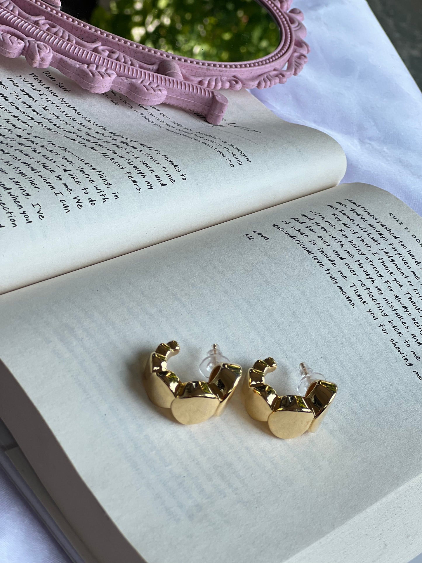 Elsa Charm Hoops