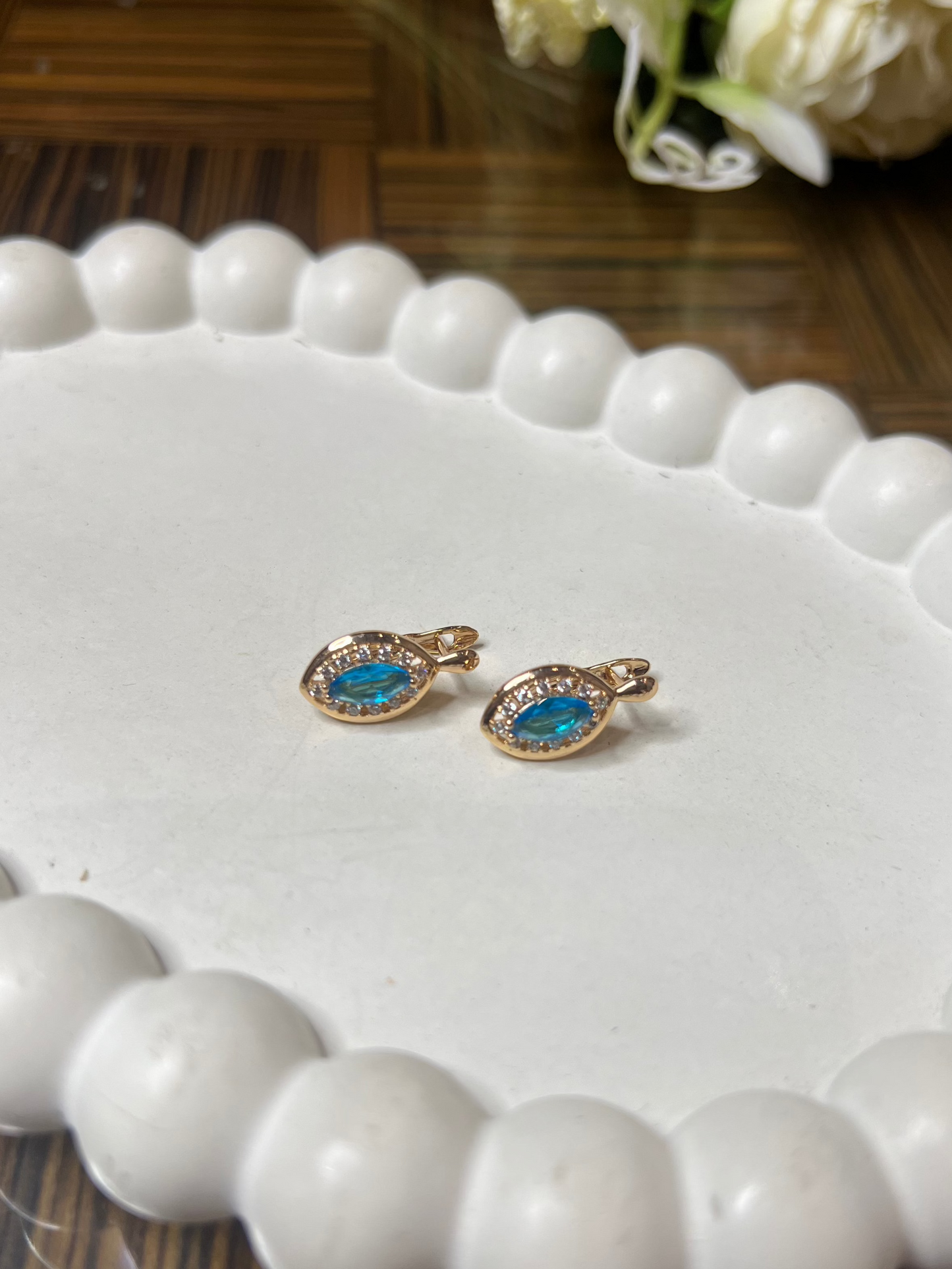 Blue Aura Earrings
