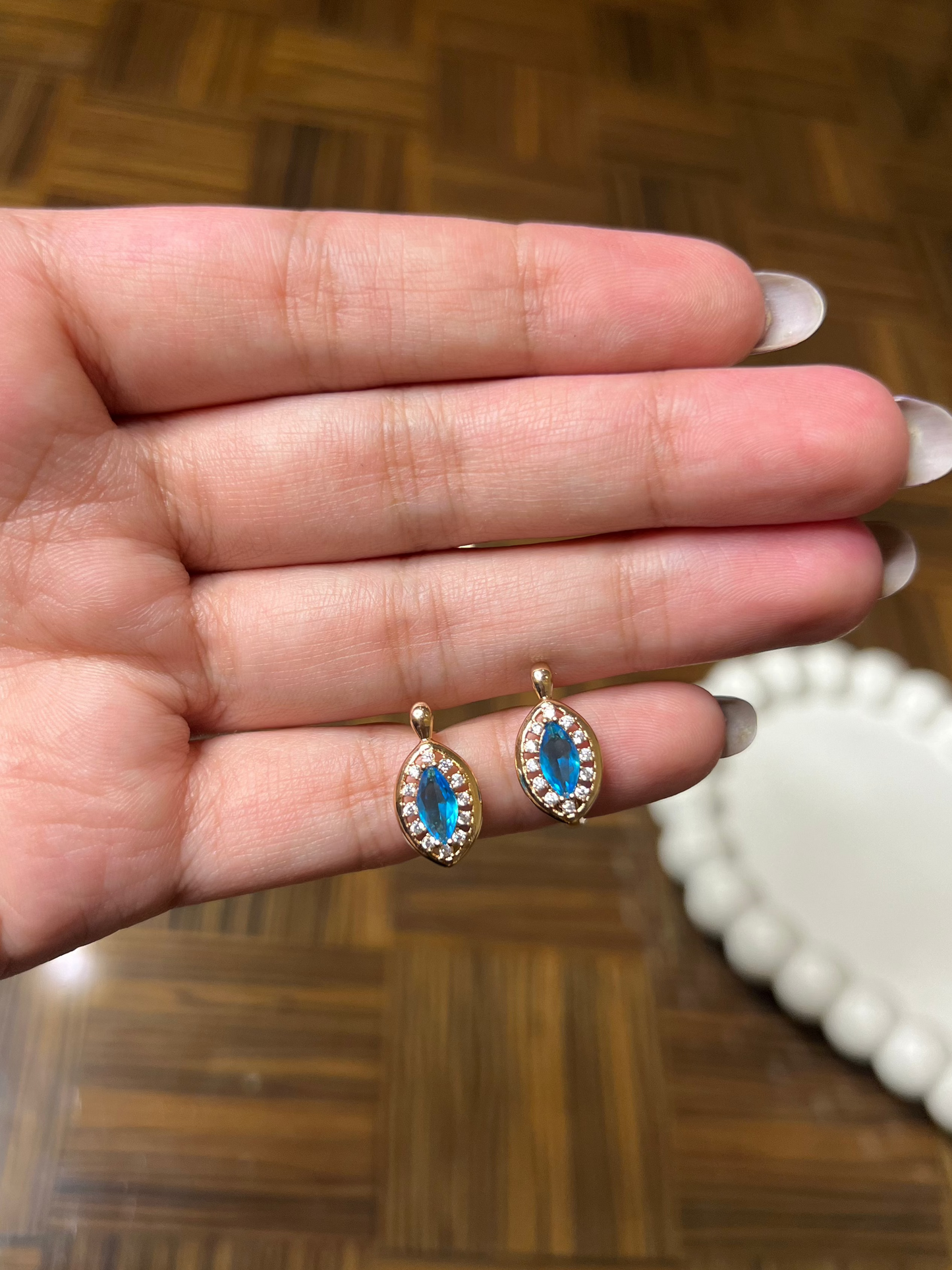 Blue Aura Earrings