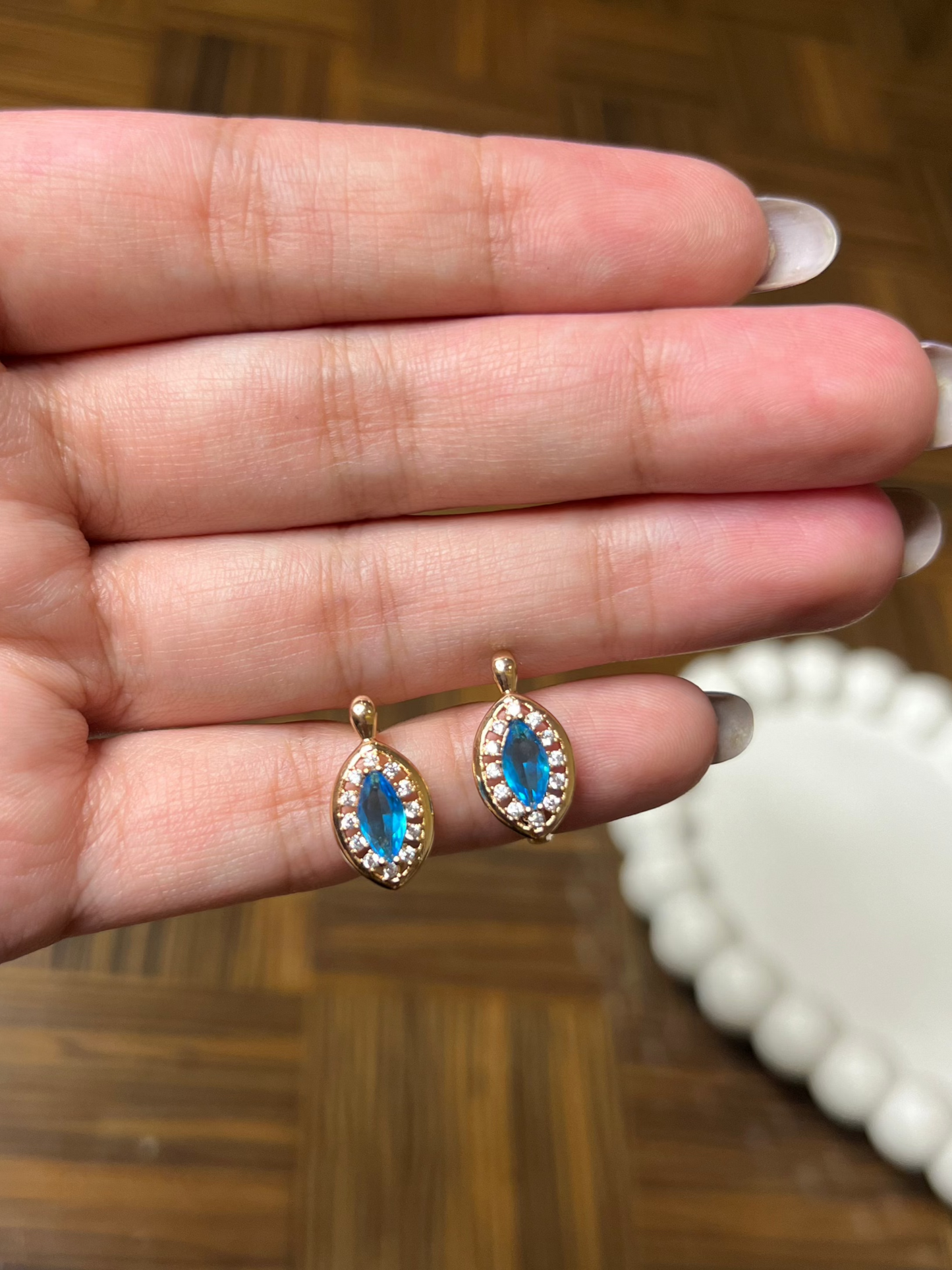 Blue Aura Earrings