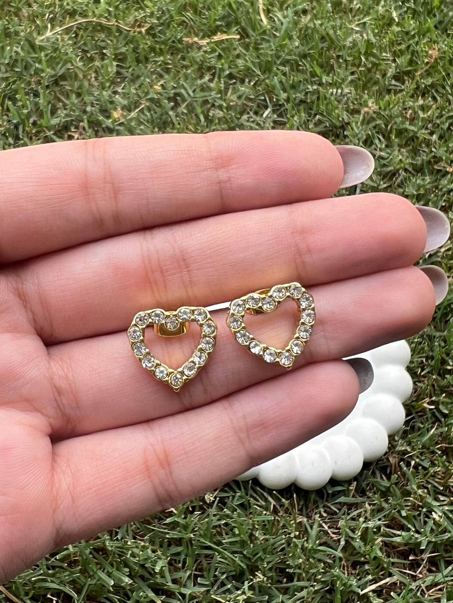 Wink Heart Studs