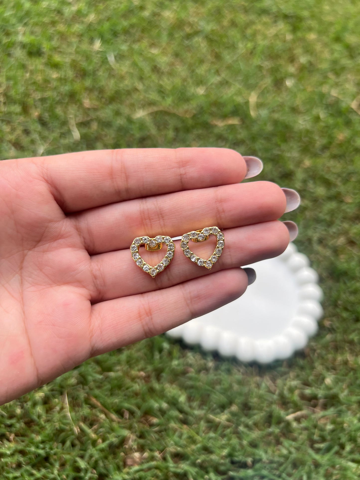 Wink Heart Studs