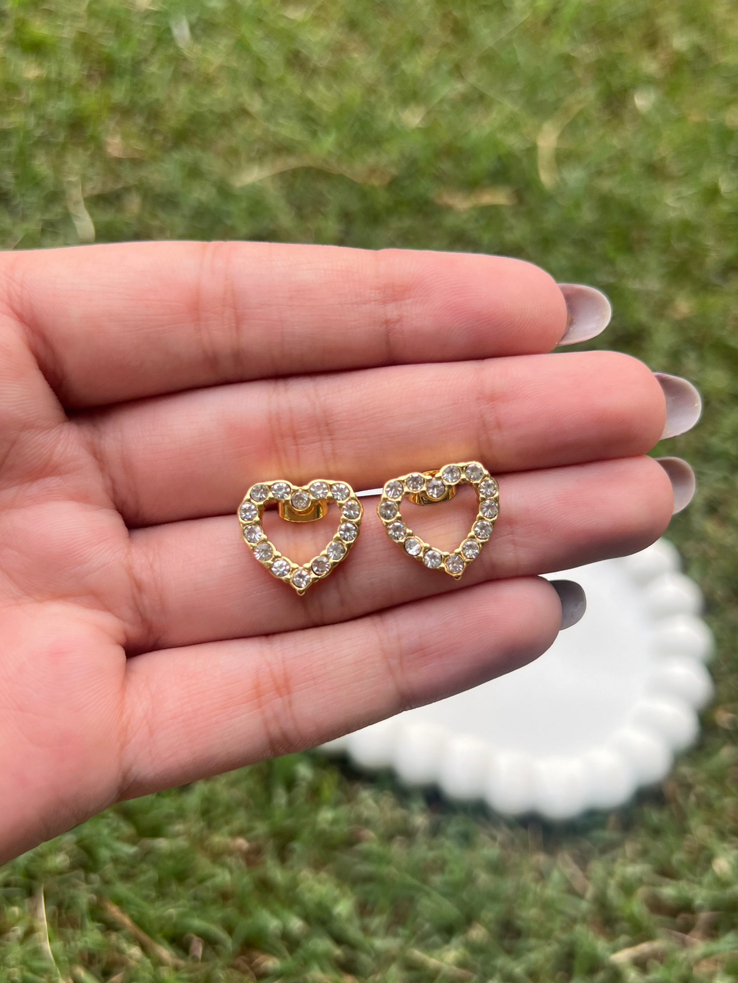 Wink Heart Studs