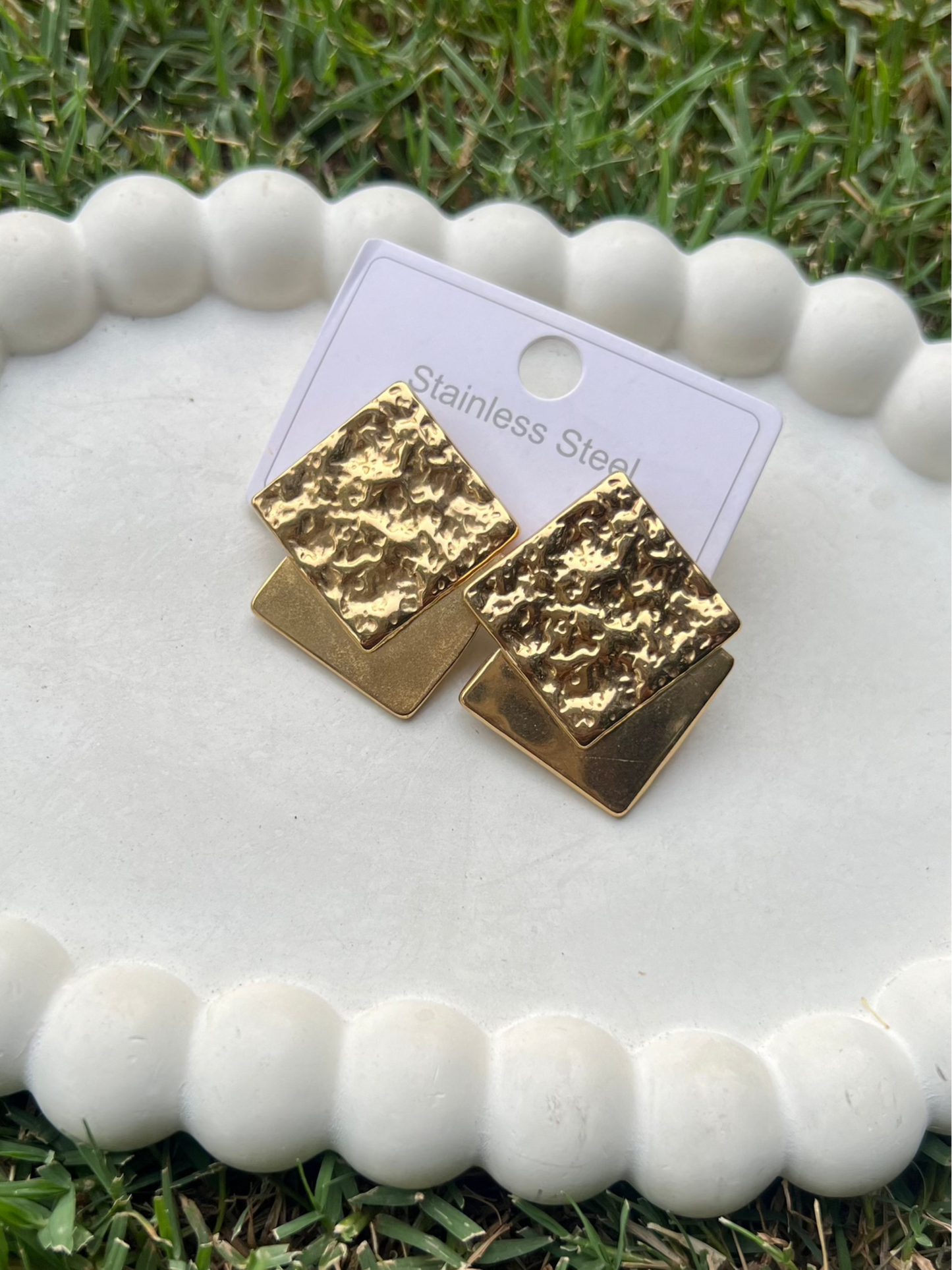 Sleek Square Earrings