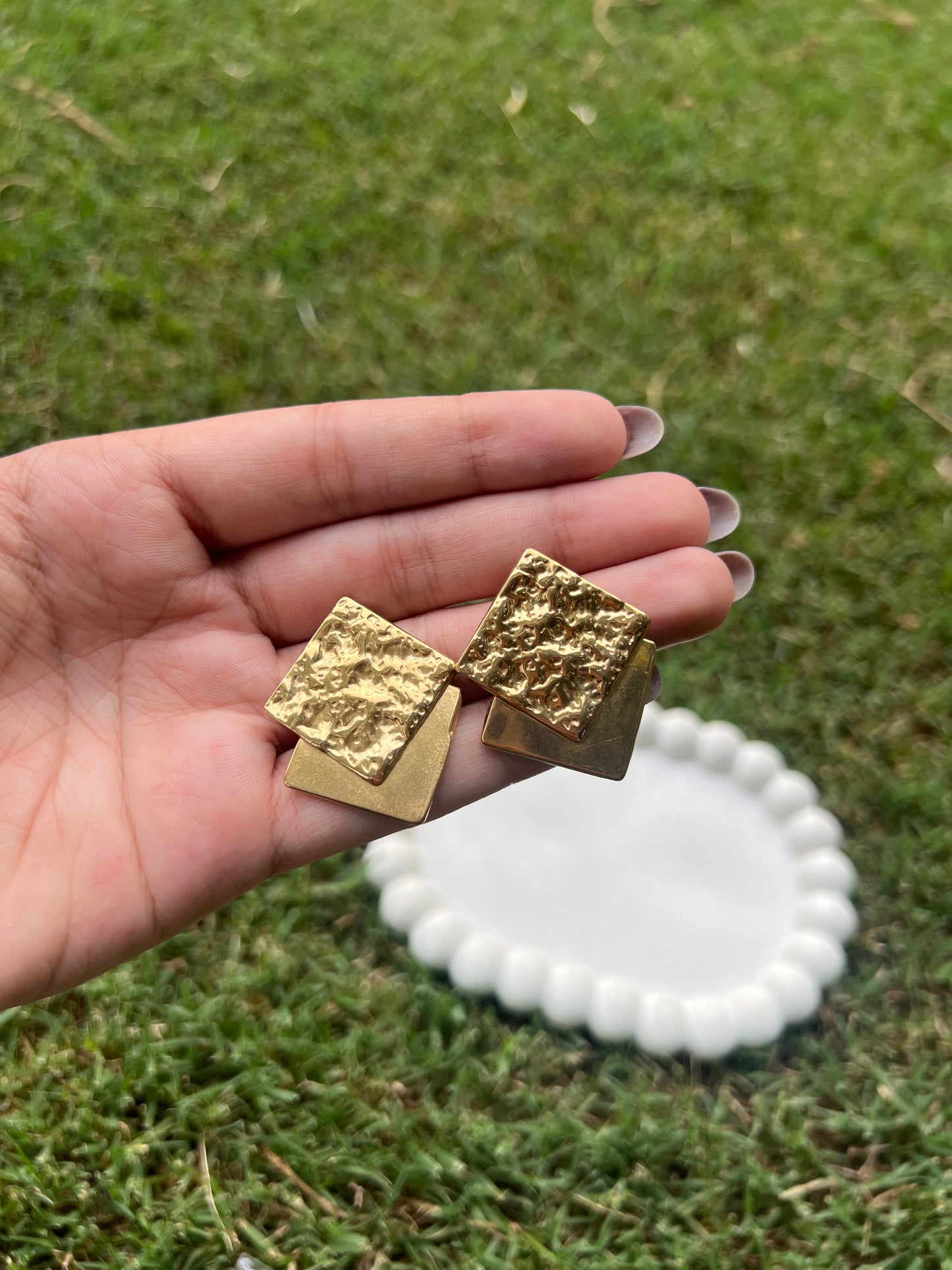 Sleek Square Earrings