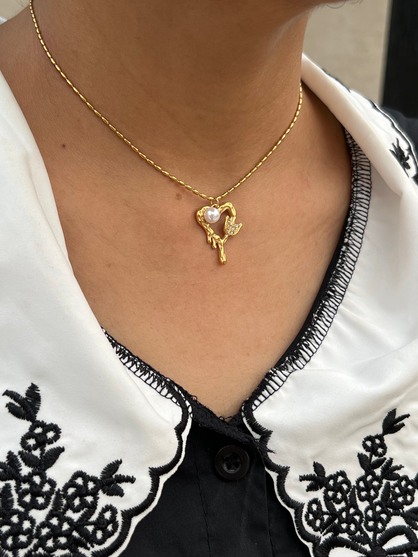 Laced Love Necklace