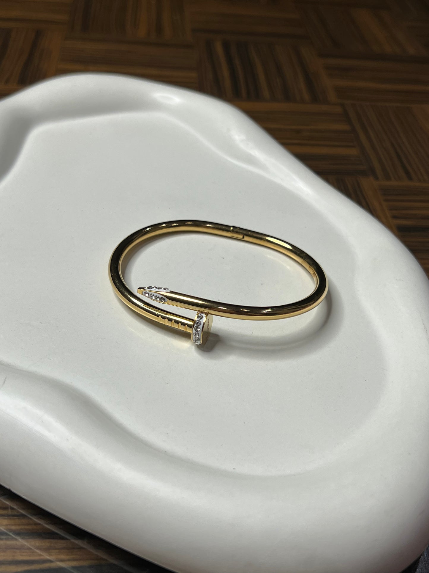 Gold Nail Cartier Bracelet