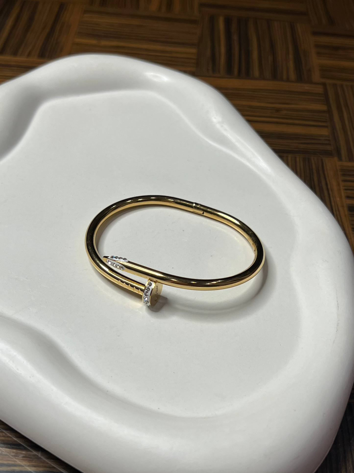 Gold Nail Cartier Bracelet