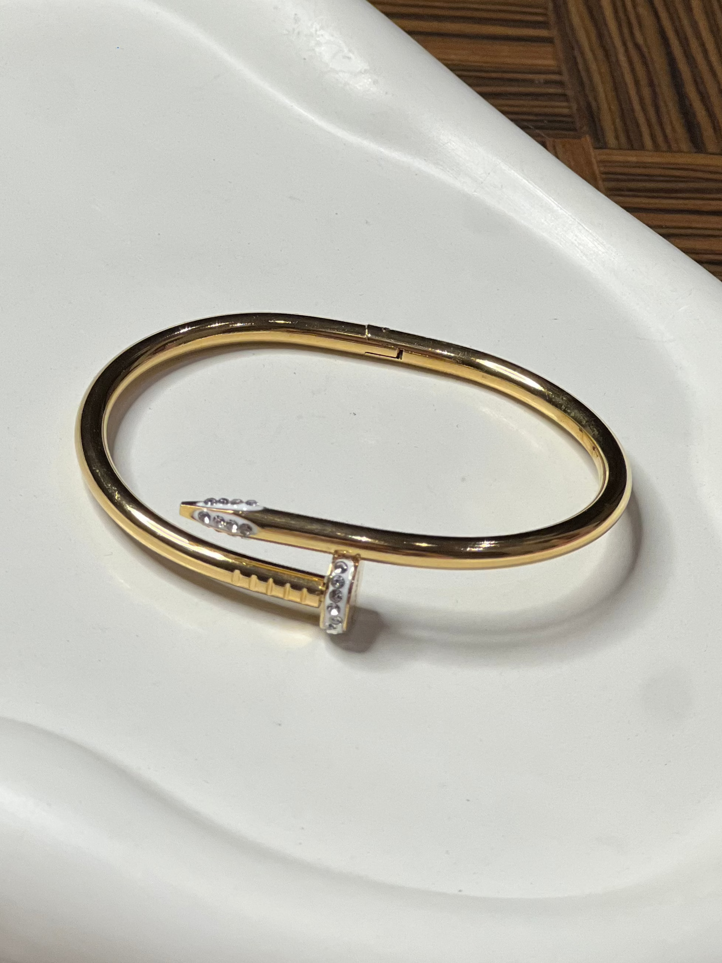 Gold Nail Cartier Bracelet