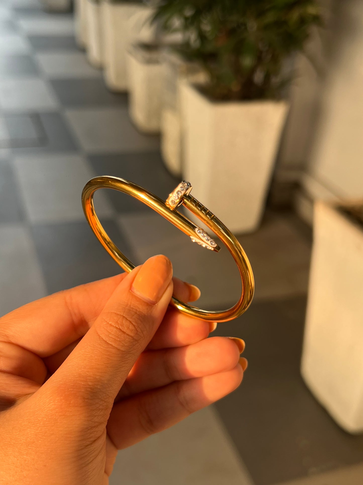 Gold Nail Cartier Bracelet
