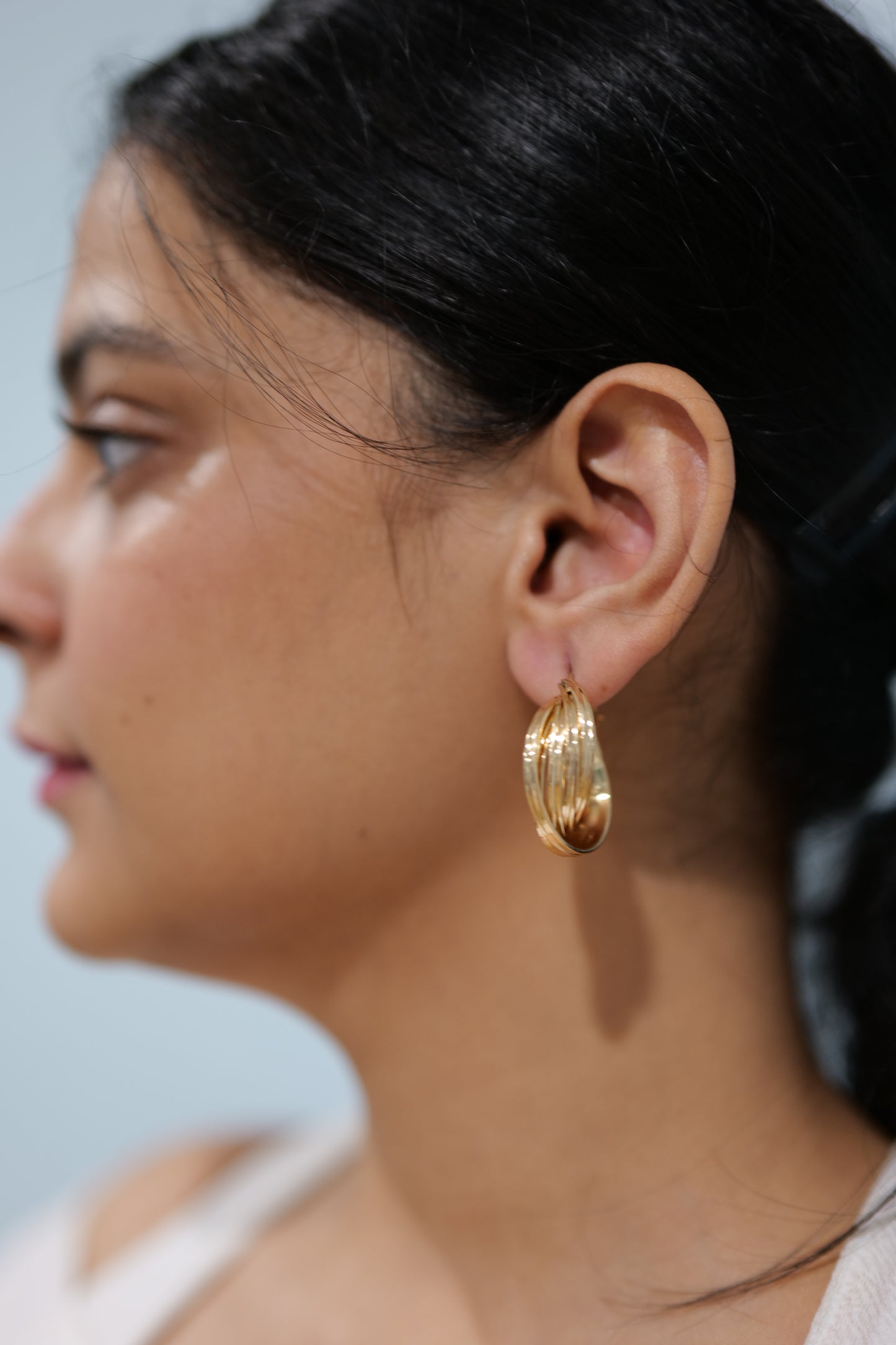 Radiance of Dawn Gold Hoops