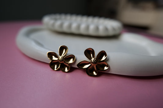Rustic Bloom Petal Earrings