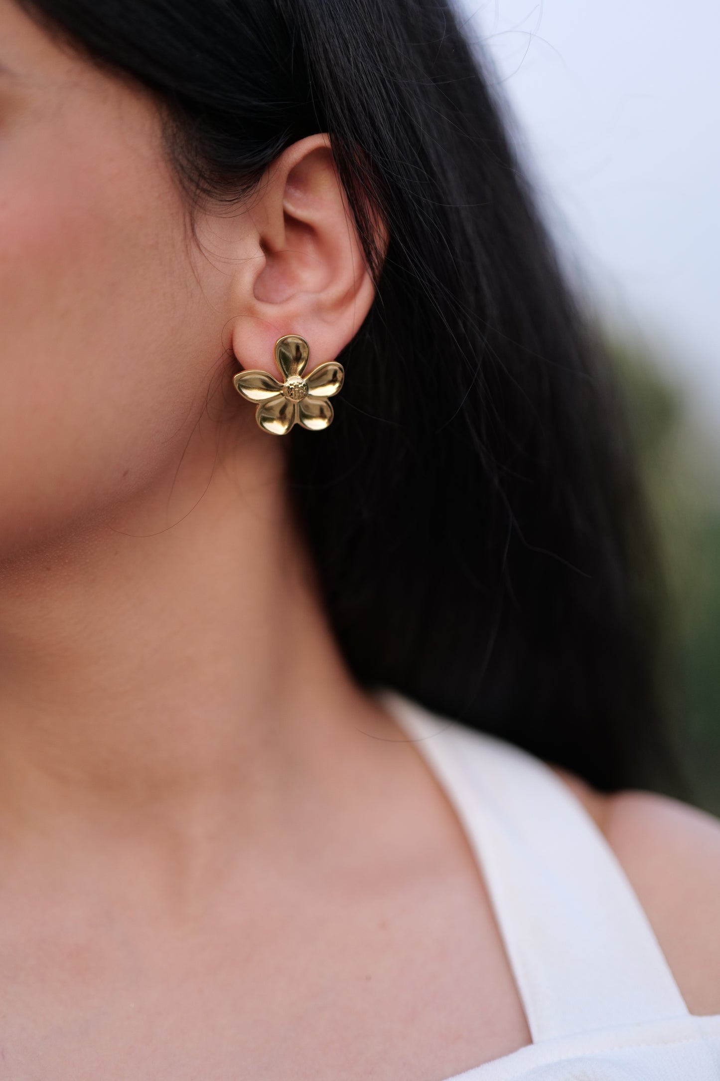 Rustic Bloom Petal Earrings